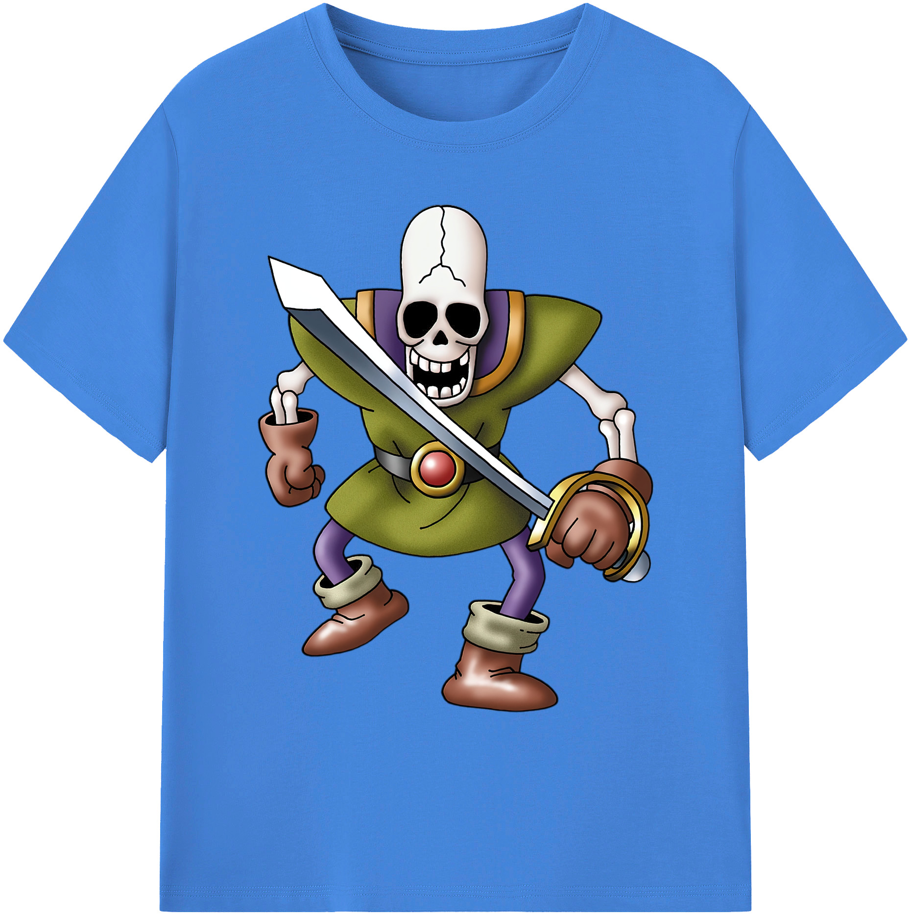 （画像用） ドラゴンクエスト Doragon Kuesuto Dragon Quest 綿100％ メンズ半袖Tシャツ｜肌触りやわらか＆通気性
