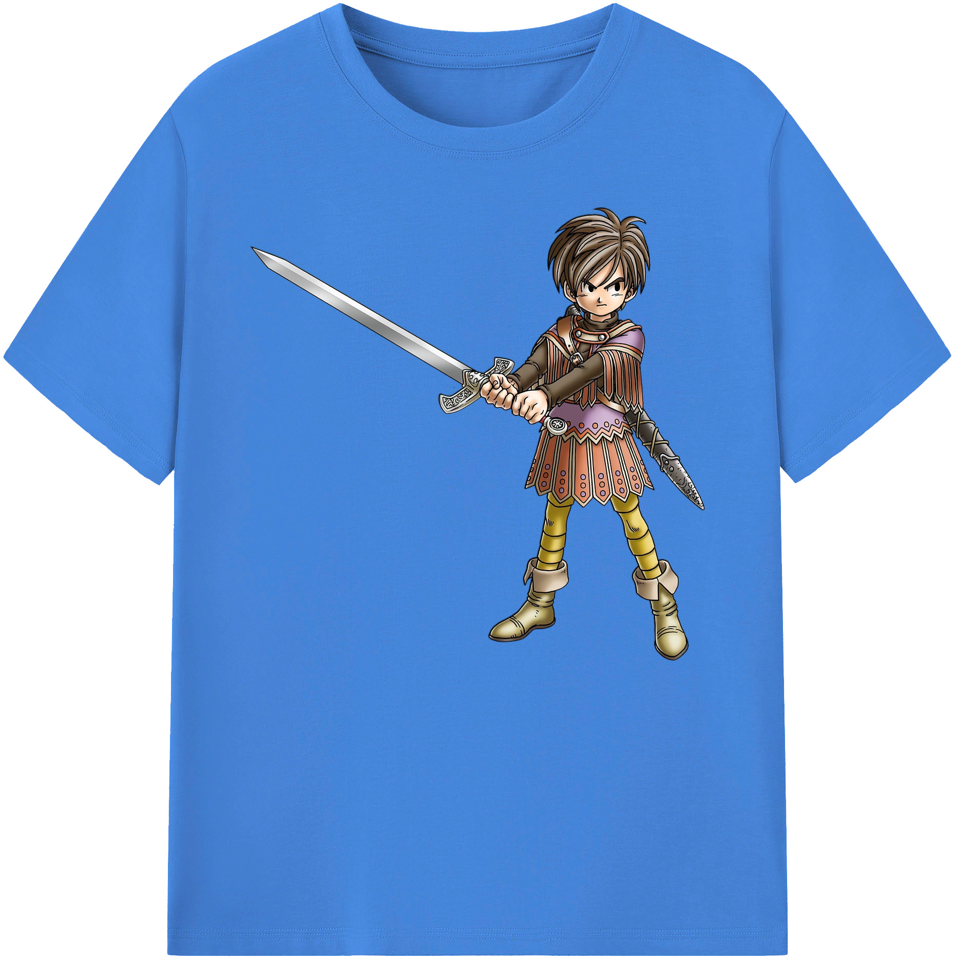 （画像用） ドラゴンクエスト Doragon Kuesuto Dragon Quest 綿100％ メンズ半袖Tシャツ｜肌触りやわらか＆通気性