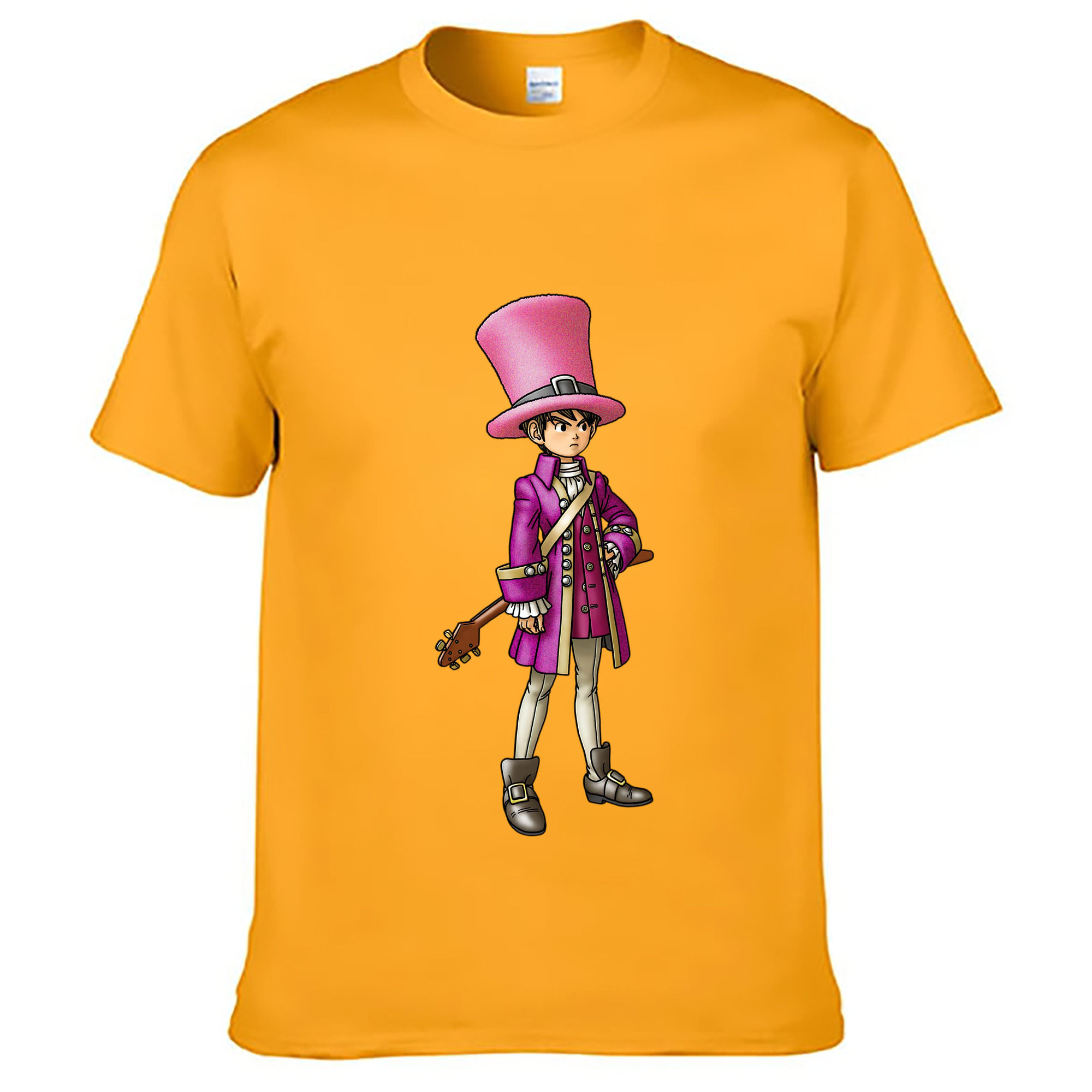 （画像用） ドラゴンクエスト Doragon Kuesuto Dragon Quest 綿100％ メンズ半袖Tシャツ｜肌触りやわらか＆通気性