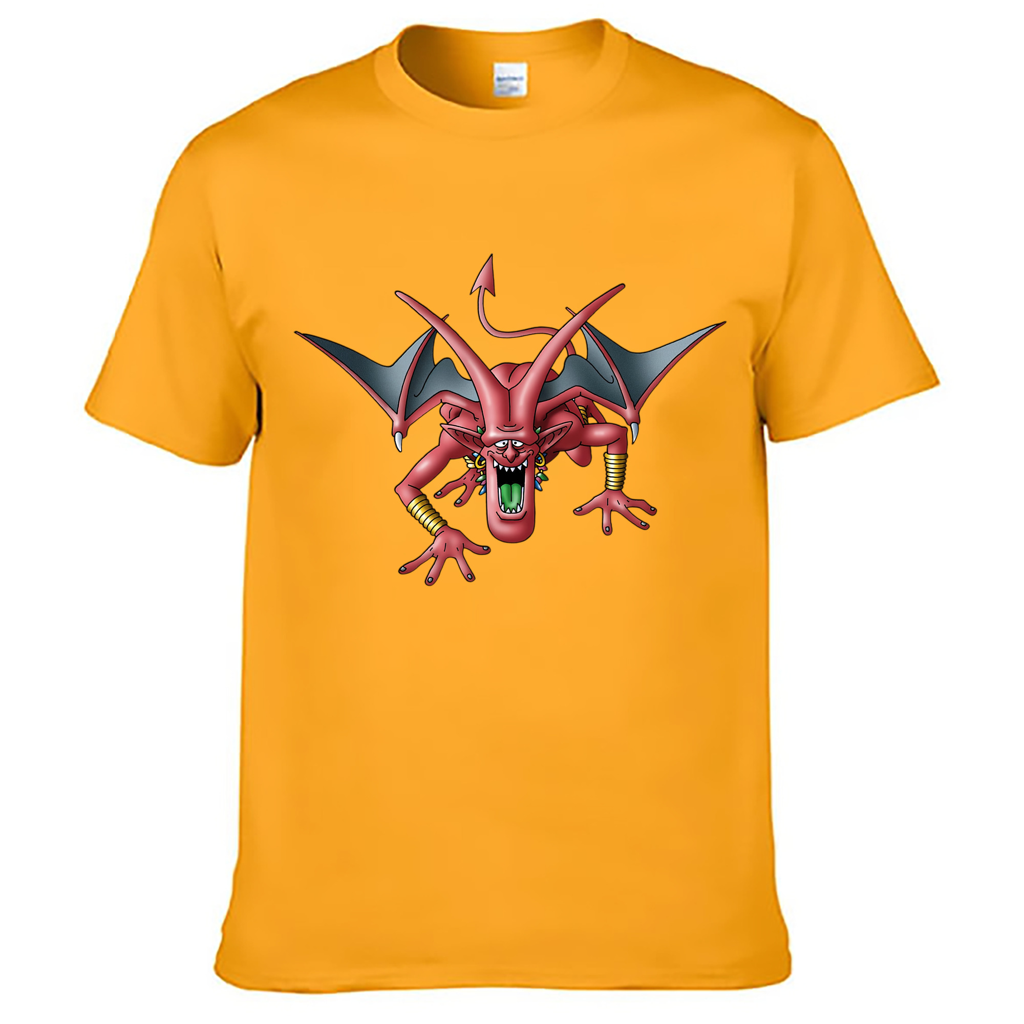 （画像用） ドラゴンクエスト Doragon Kuesuto Dragon Quest 綿100％ メンズ半袖Tシャツ｜肌触りやわらか＆通気性