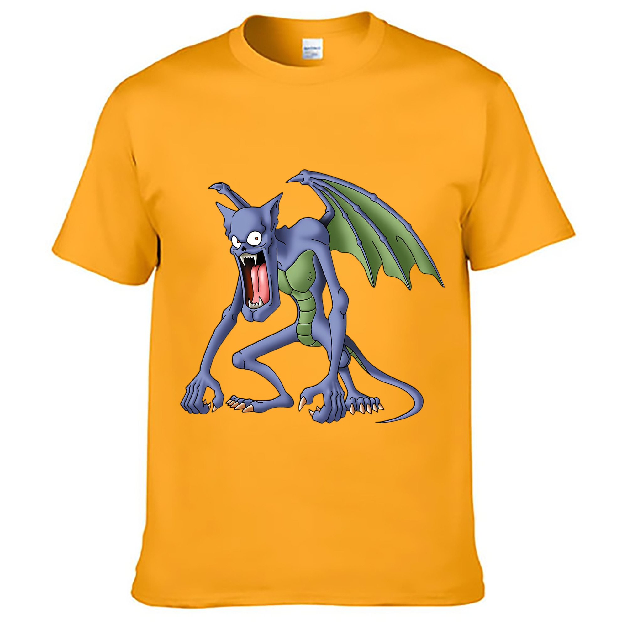 （画像用） ドラゴンクエスト Doragon Kuesuto Dragon Quest 綿100％ メンズ半袖Tシャツ｜肌触りやわらか＆通気性