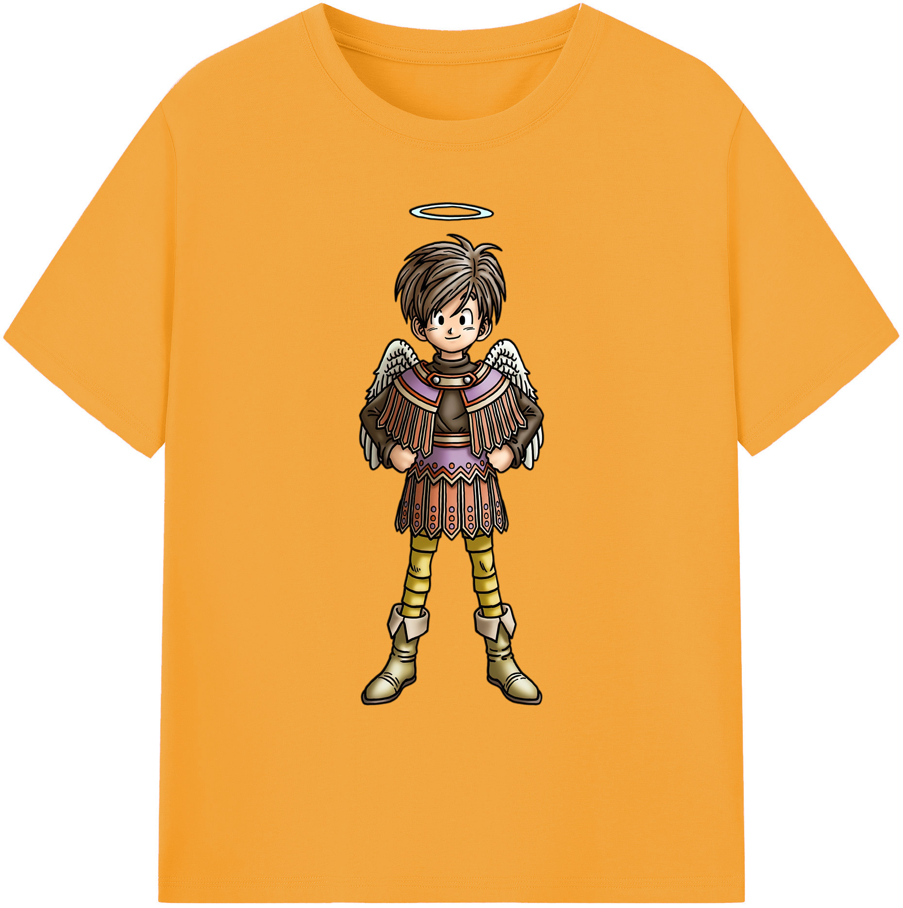 （画像用） ドラゴンクエスト Doragon Kuesuto Dragon Quest 綿100％ メンズ半袖Tシャツ｜肌触りやわらか＆通気性