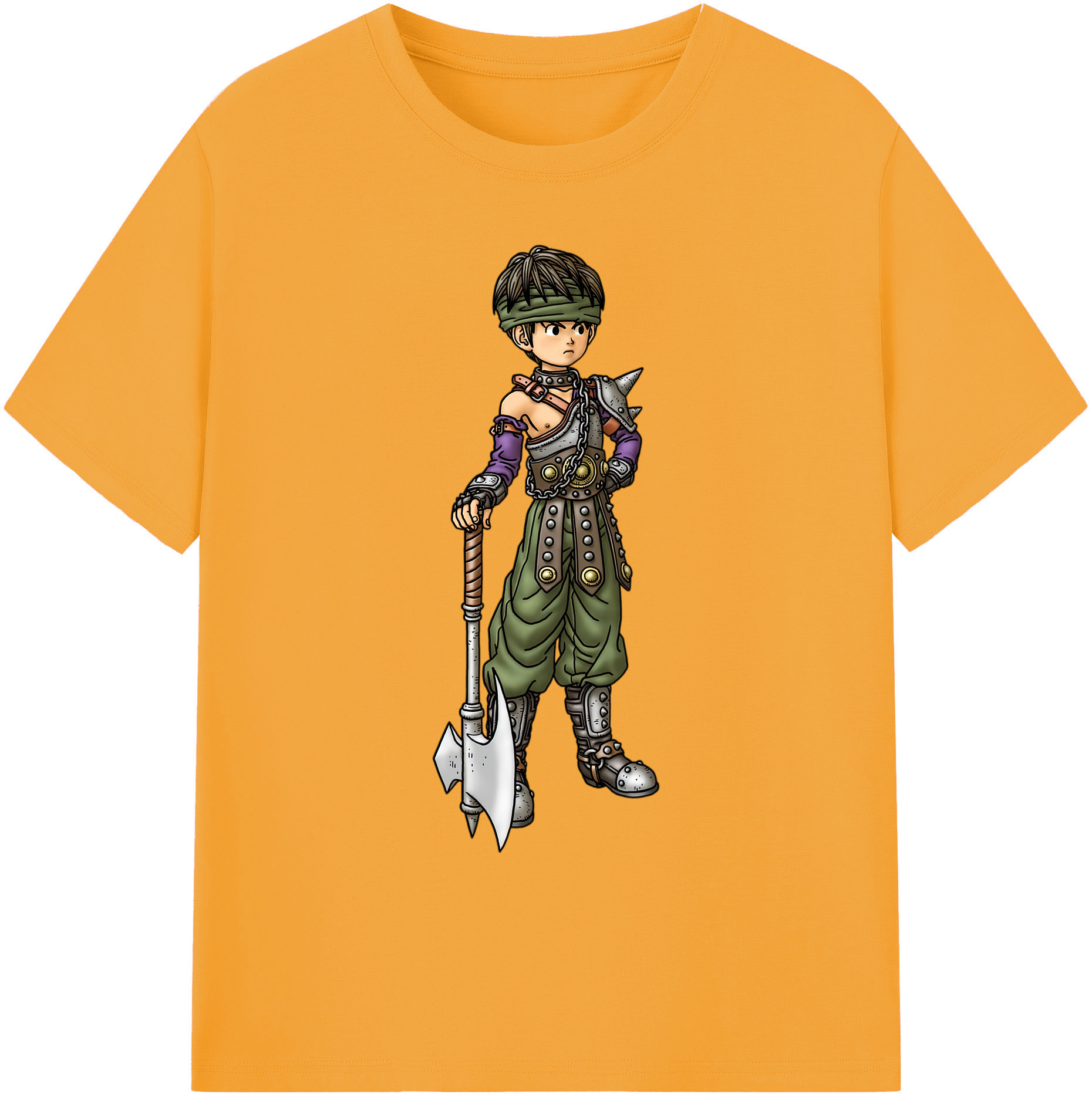 （画像用） ドラゴンクエスト Doragon Kuesuto Dragon Quest 綿100％ メンズ半袖Tシャツ｜肌触りやわらか＆通気性