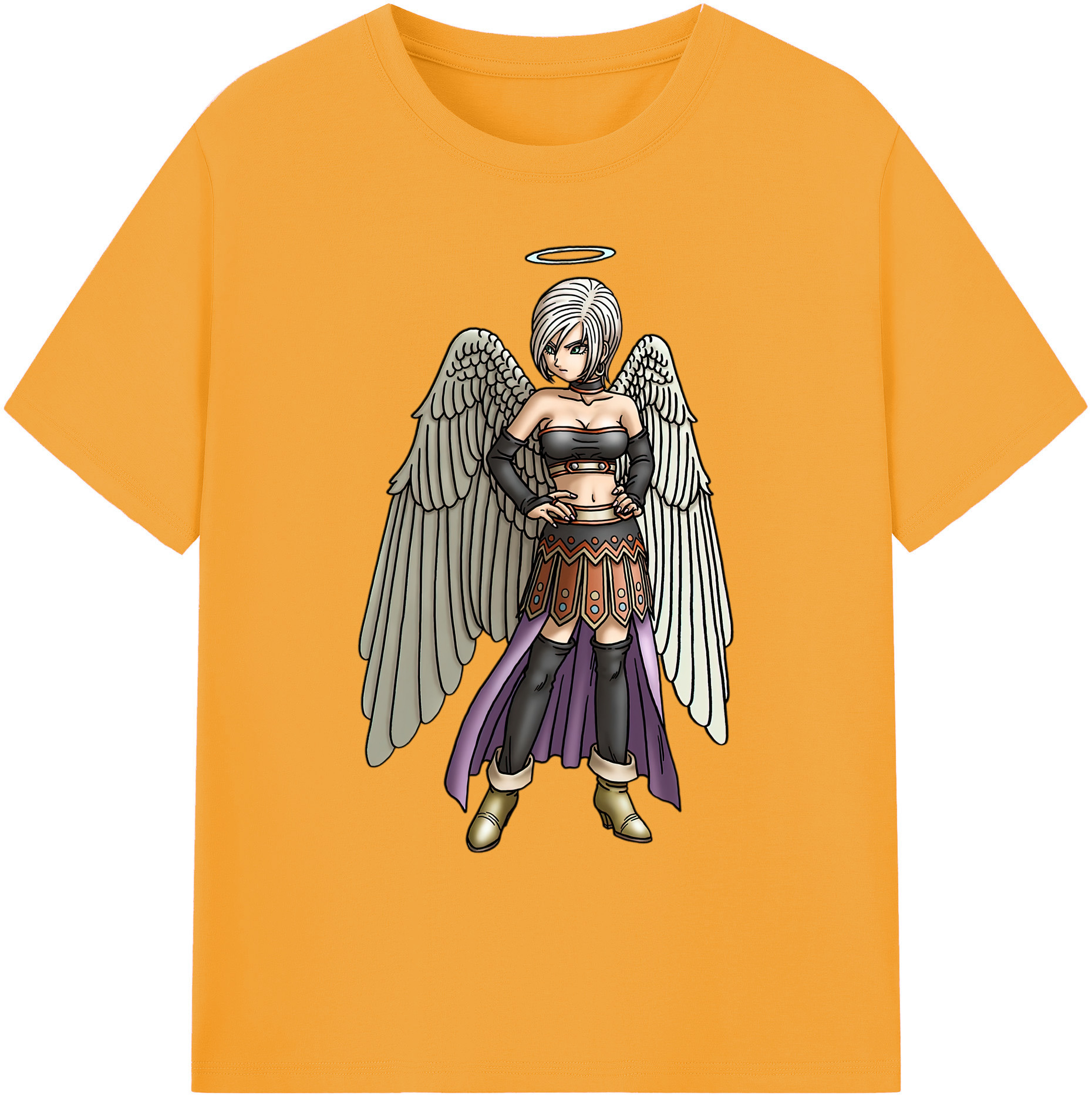 （画像用） ドラゴンクエスト Doragon Kuesuto Dragon Quest 綿100％ メンズ半袖Tシャツ｜肌触りやわらか＆通気性