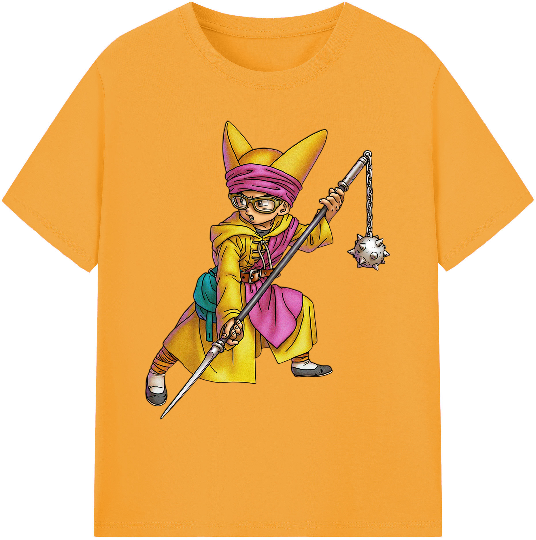 （画像用） ドラゴンクエスト Doragon Kuesuto Dragon Quest 綿100％ メンズ半袖Tシャツ｜肌触りやわらか＆通気性