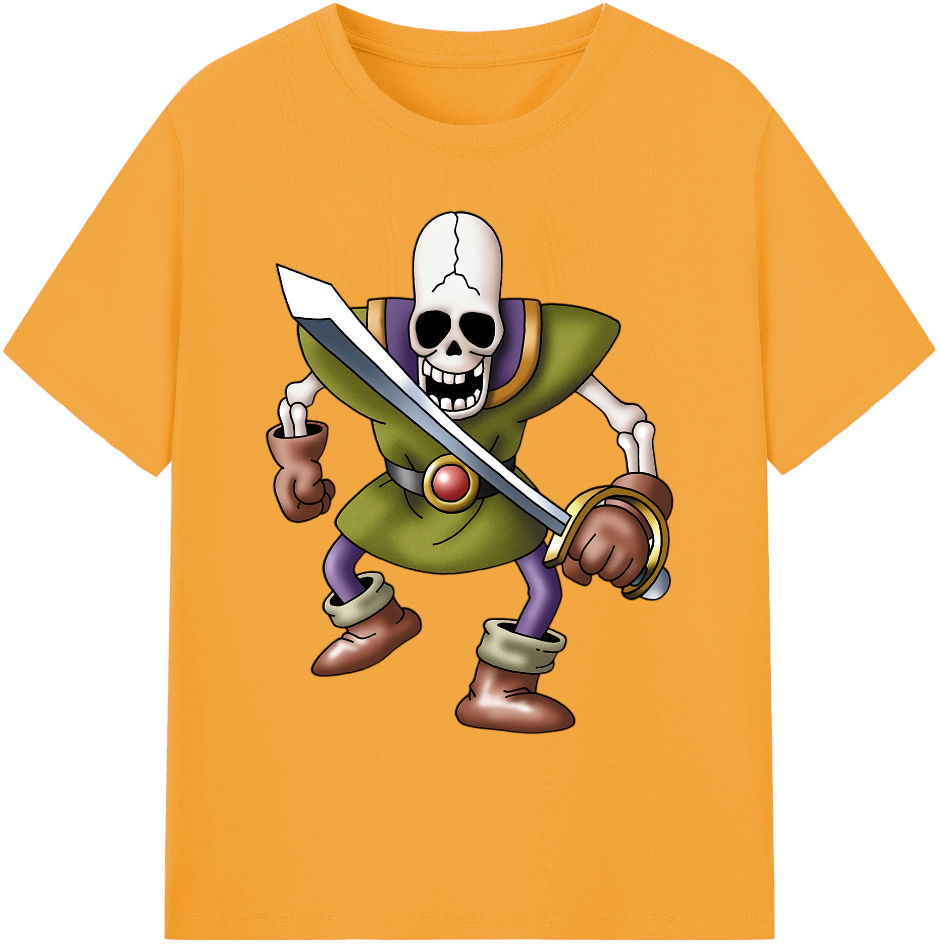 （画像用） ドラゴンクエスト Doragon Kuesuto Dragon Quest 綿100％ メンズ半袖Tシャツ｜肌触りやわらか＆通気性