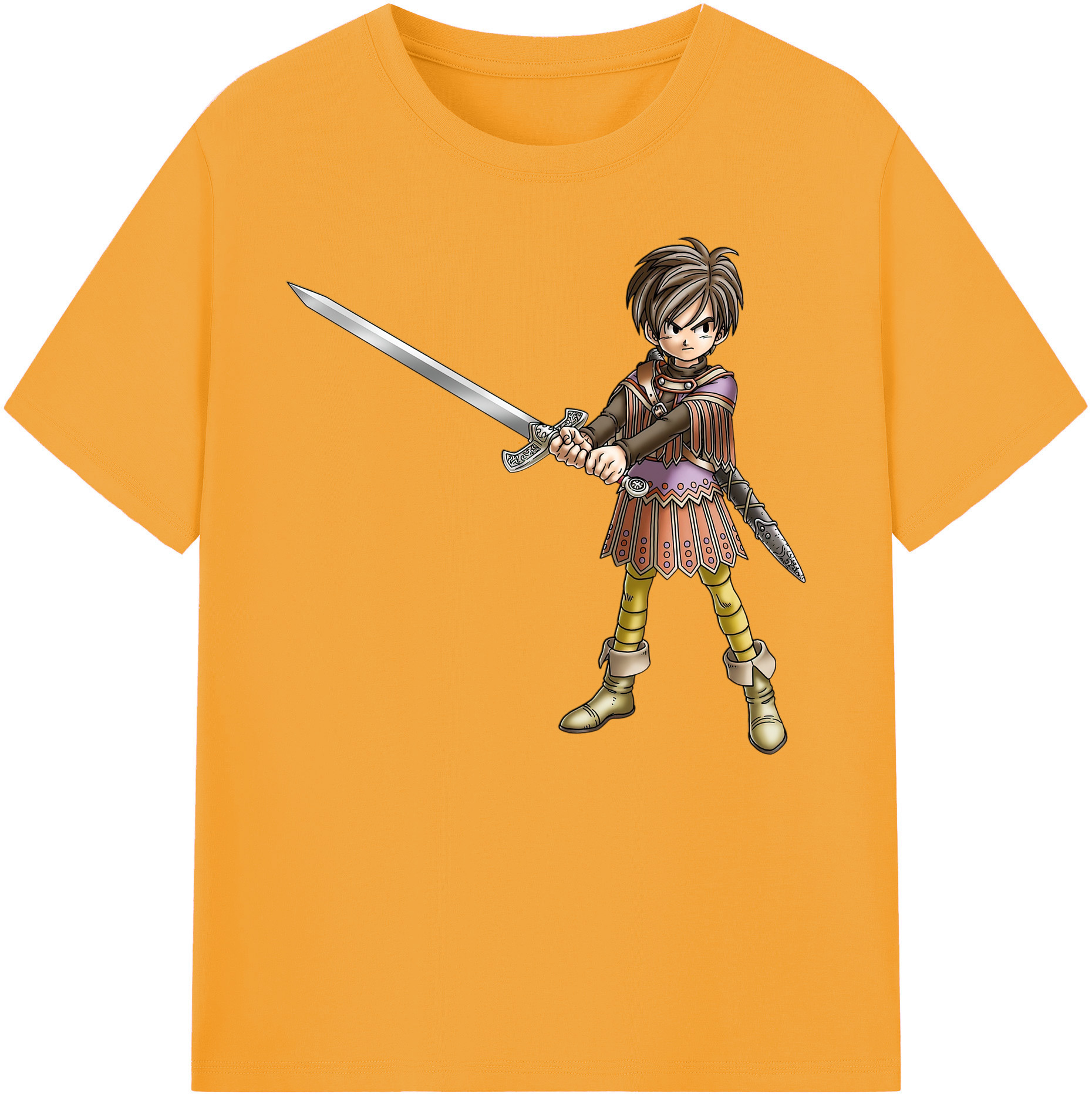 （画像用） ドラゴンクエスト Doragon Kuesuto Dragon Quest 綿100％ メンズ半袖Tシャツ｜肌触りやわらか＆通気性