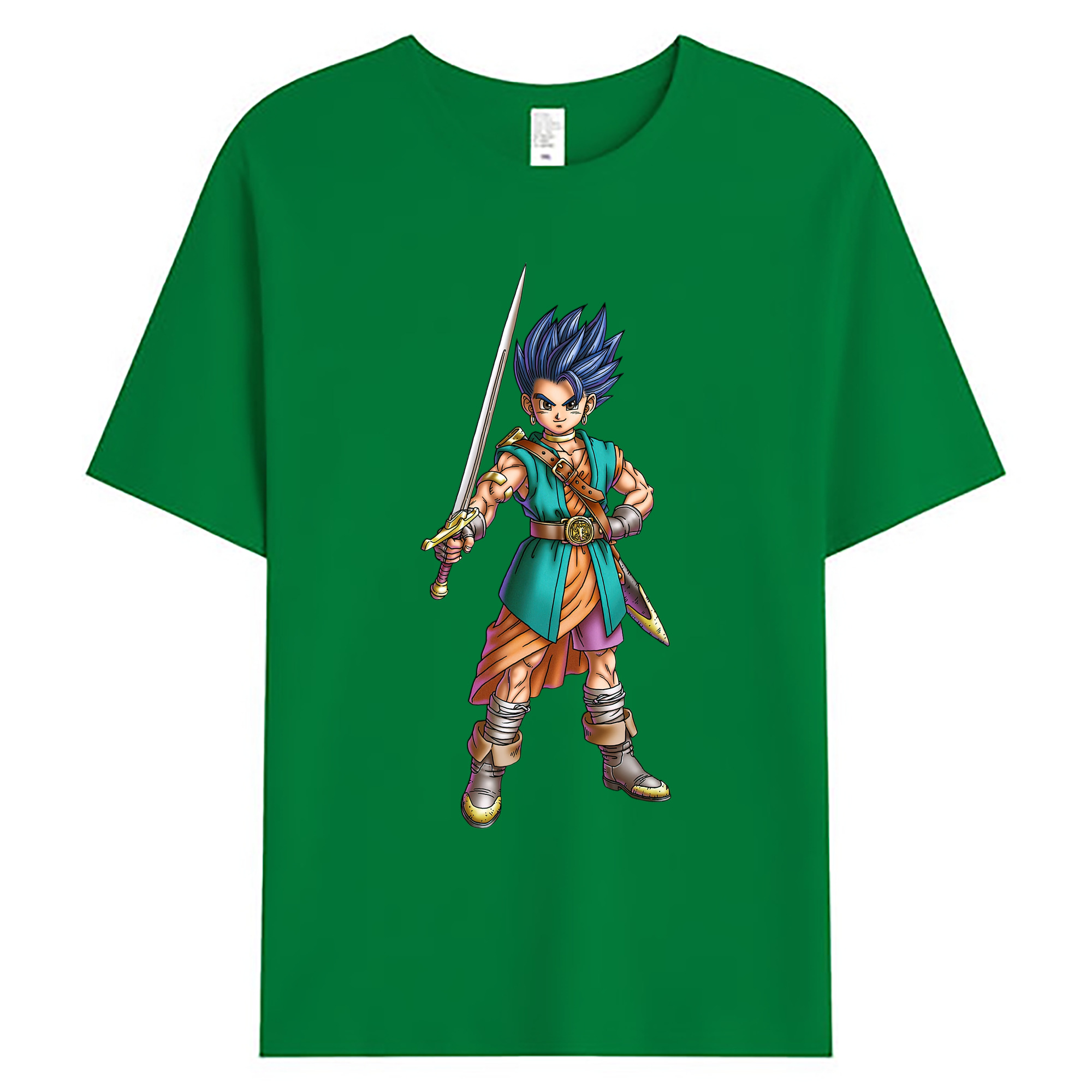 （画像用） ドラゴンクエスト Doragon Kuesuto Dragon Quest 綿100％ メンズ半袖Tシャツ｜肌触りやわらか＆通気性