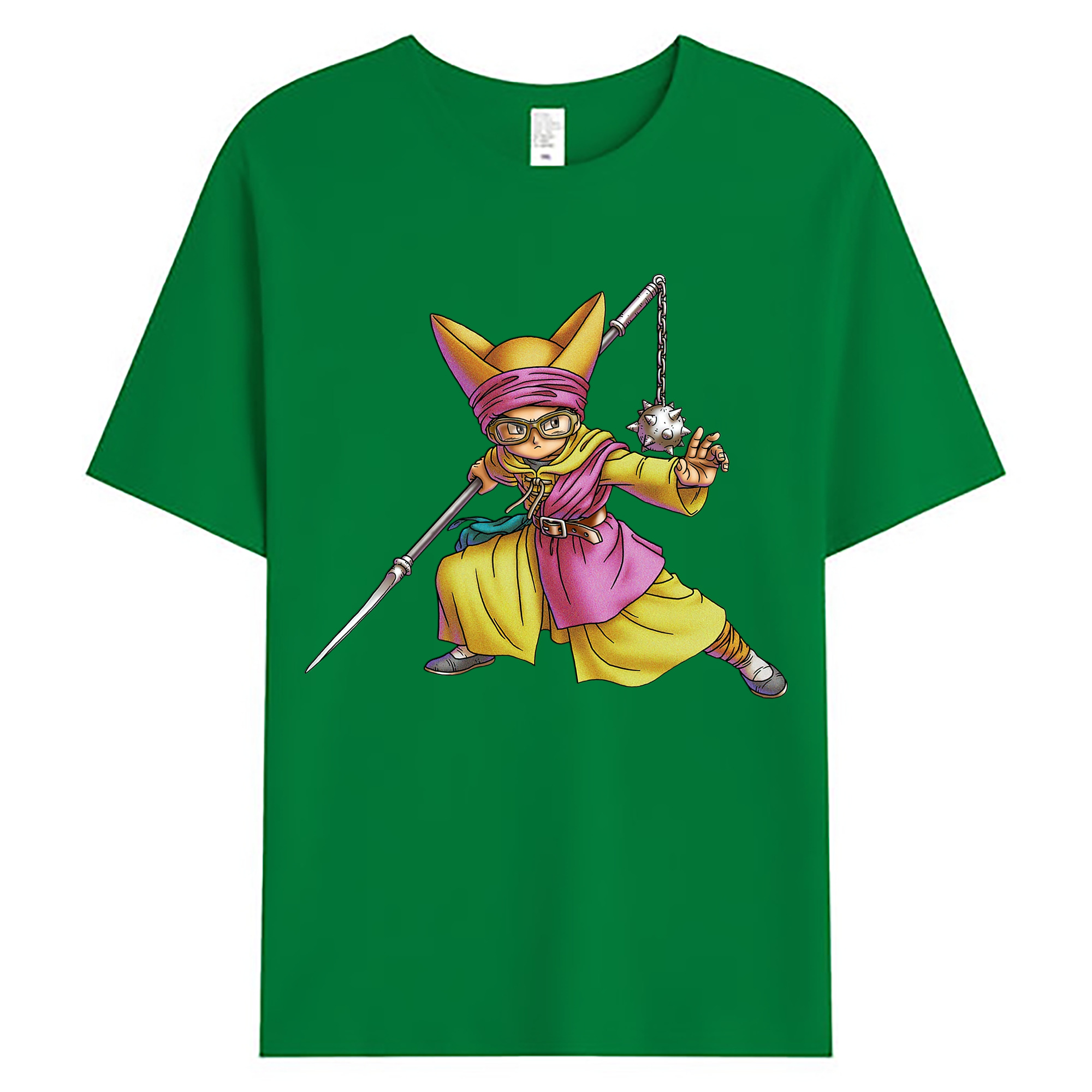 （画像用） ドラゴンクエスト Doragon Kuesuto Dragon Quest 綿100％ メンズ半袖Tシャツ｜肌触りやわらか＆通気性