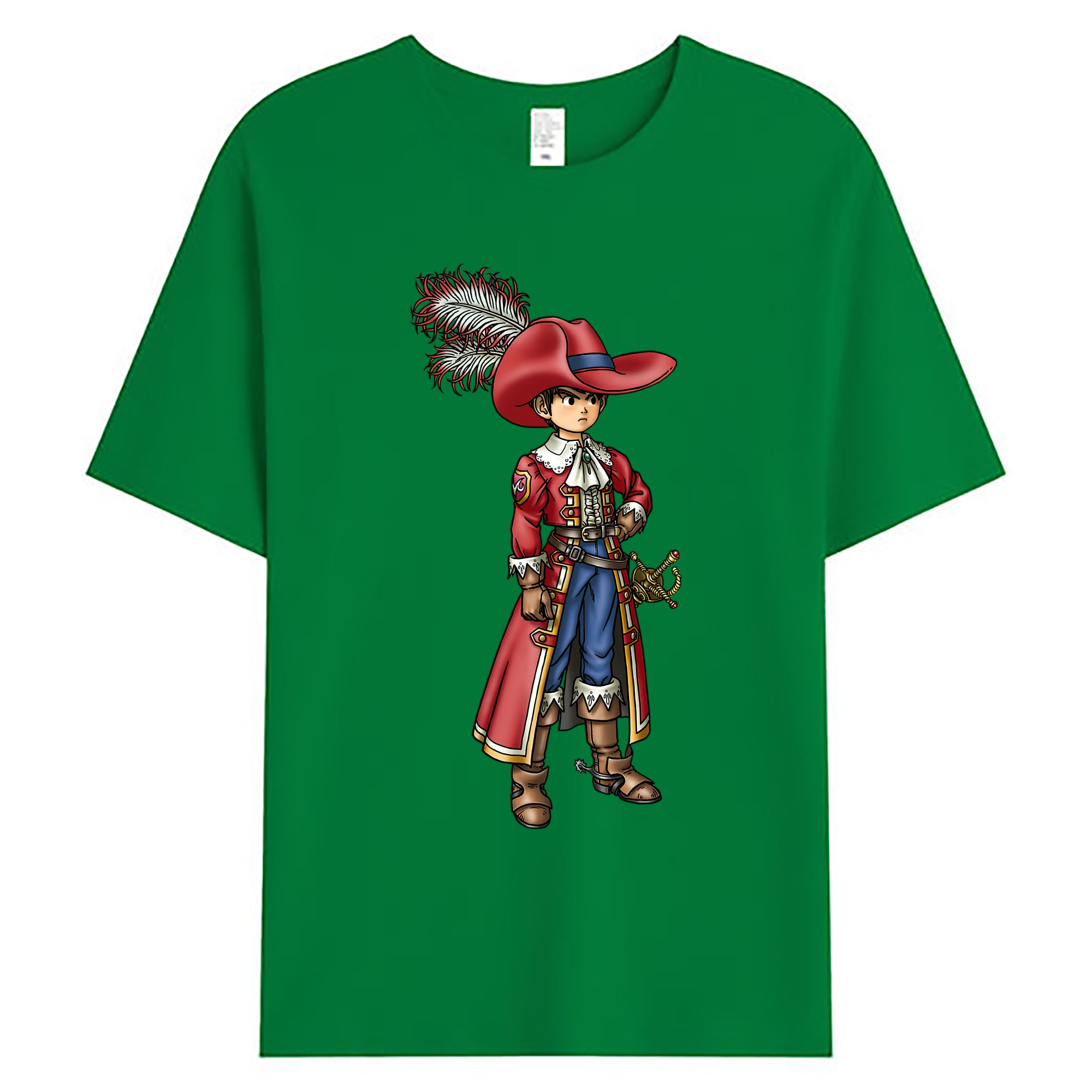 （画像用） ドラゴンクエスト Doragon Kuesuto Dragon Quest 綿100％ メンズ半袖Tシャツ｜肌触りやわらか＆通気性