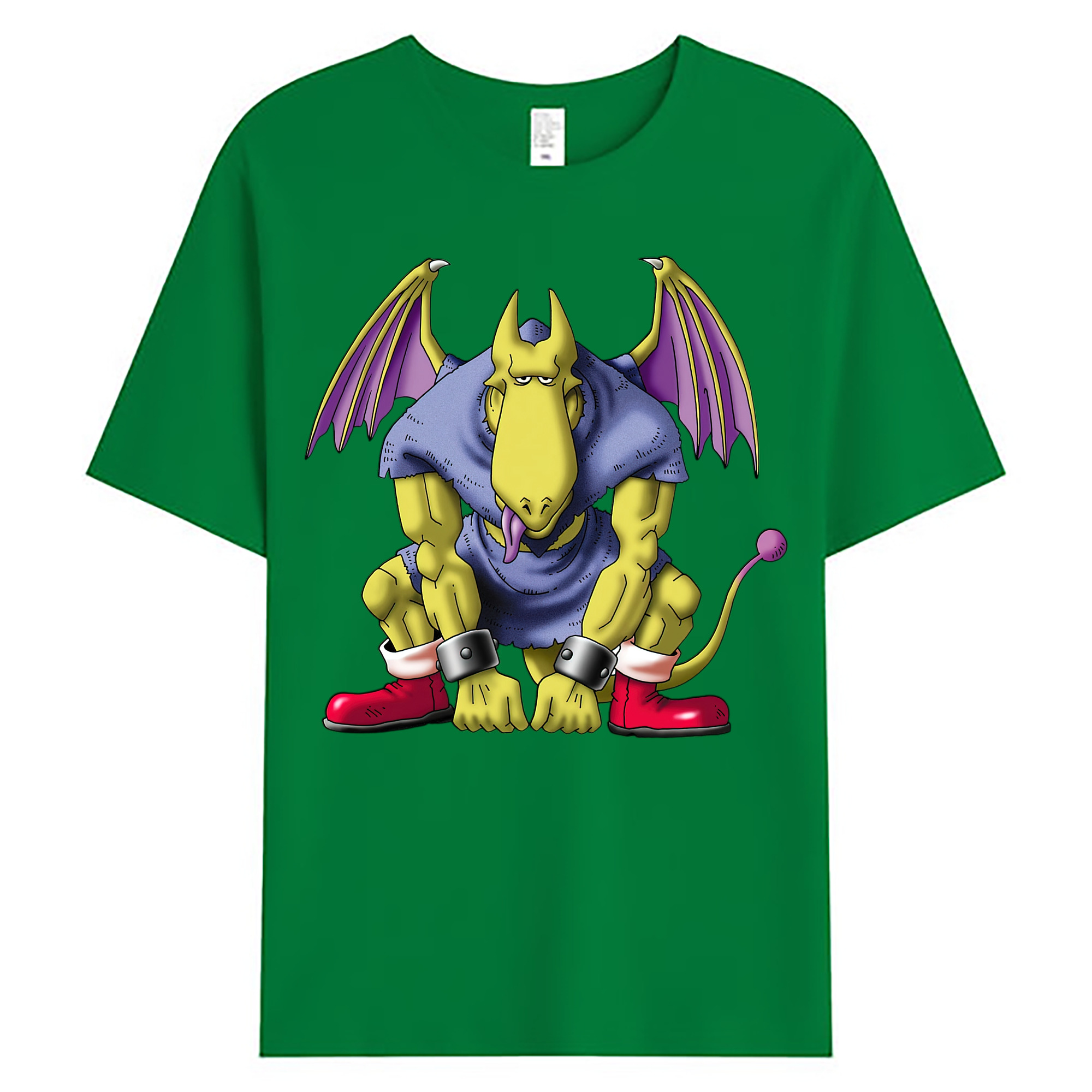 （画像用） ドラゴンクエスト Doragon Kuesuto Dragon Quest 綿100％ メンズ半袖Tシャツ｜肌触りやわらか＆通気性