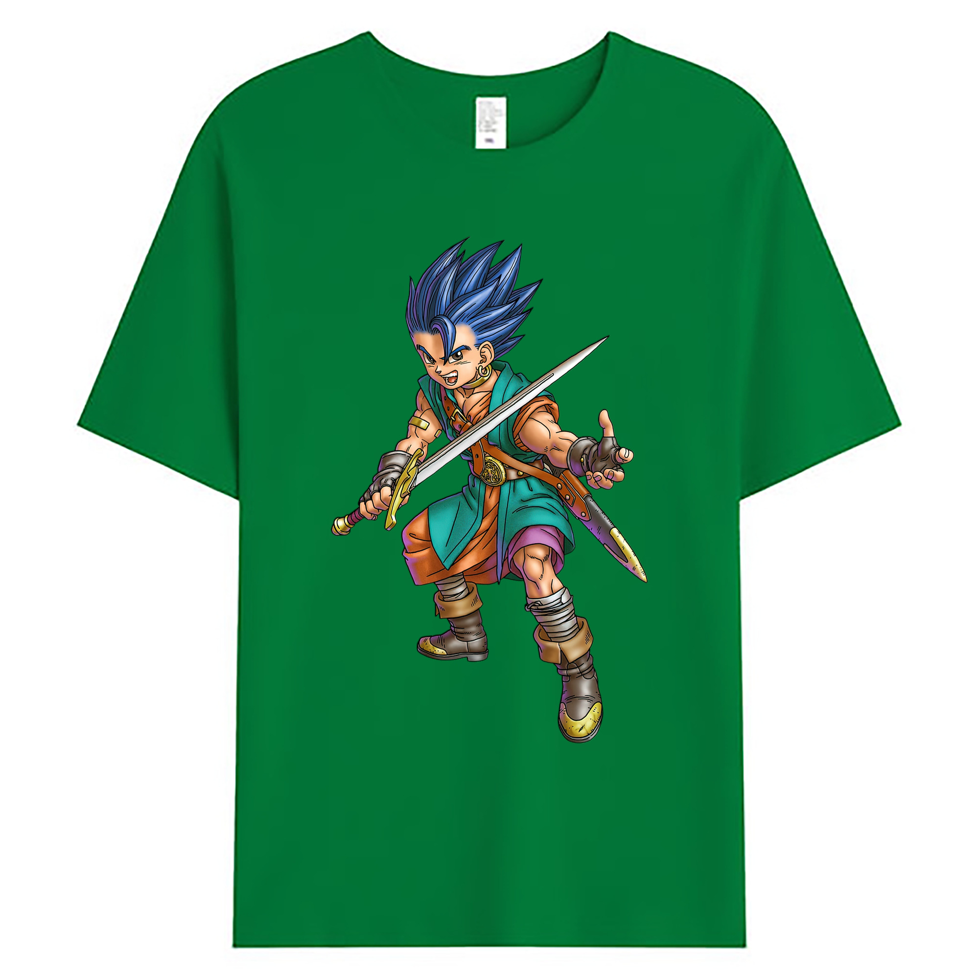 （画像用） ドラゴンクエスト Doragon Kuesuto Dragon Quest 綿100％ メンズ半袖Tシャツ｜肌触りやわらか＆通気性