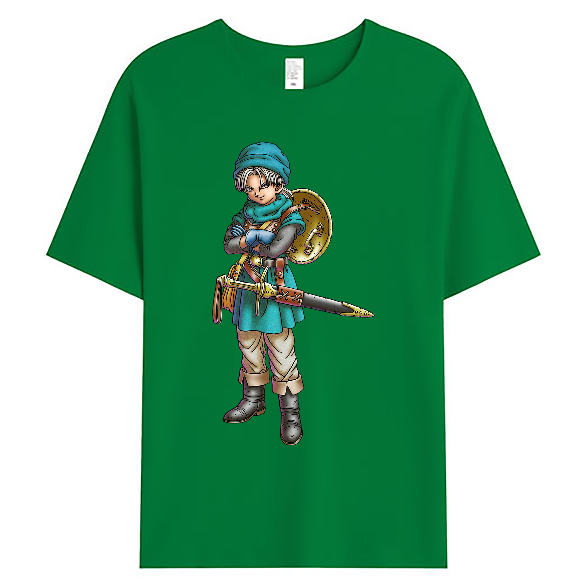（画像用） ドラゴンクエスト Doragon Kuesuto Dragon Quest 綿100％ メンズ半袖Tシャツ｜肌触りやわらか＆通気性