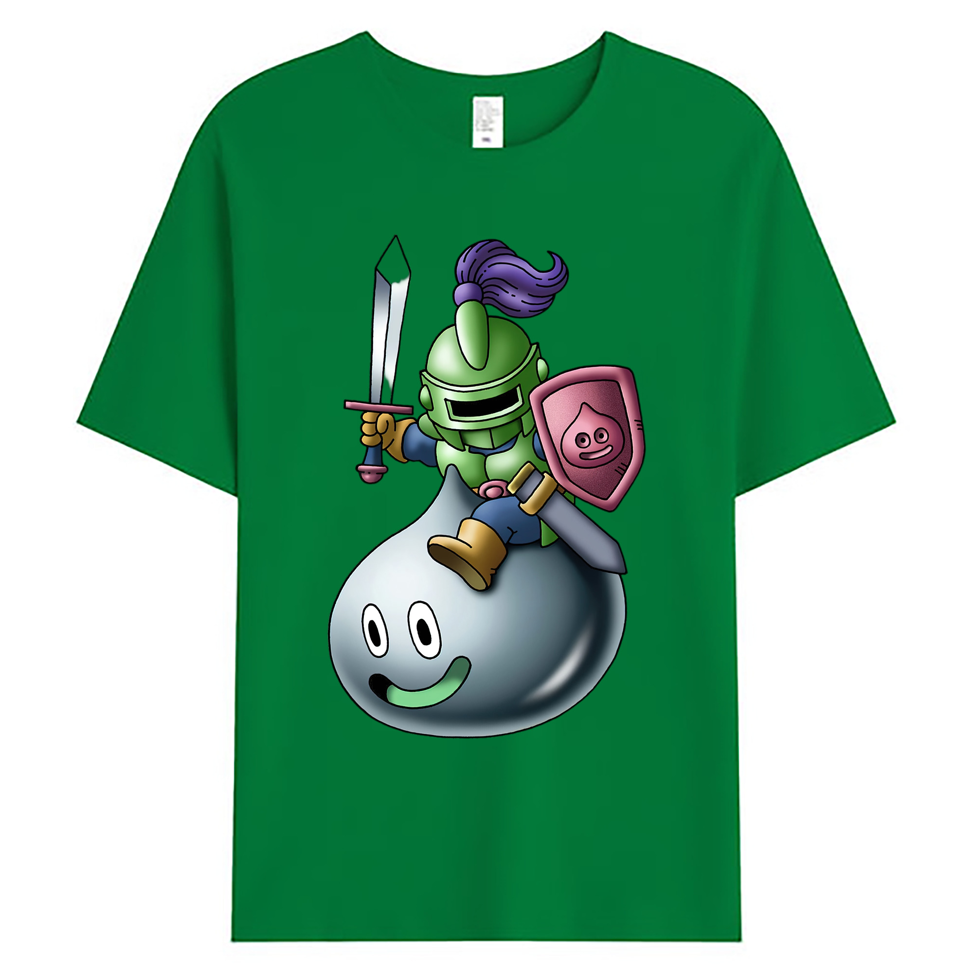 （画像用） ドラゴンクエスト Doragon Kuesuto Dragon Quest 綿100％ メンズ半袖Tシャツ｜肌触りやわらか＆通気性