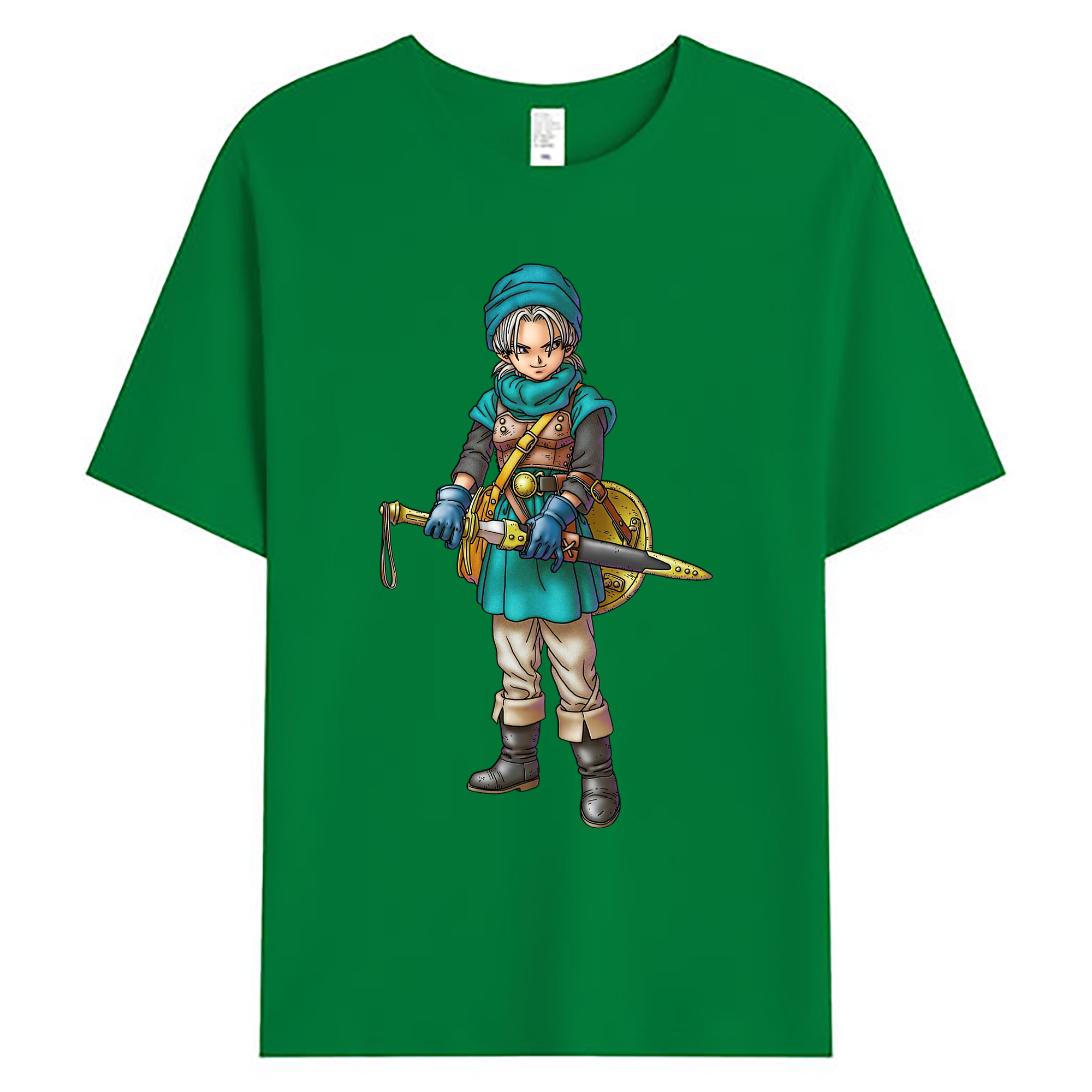 （画像用） ドラゴンクエスト Doragon Kuesuto Dragon Quest 綿100％ メンズ半袖Tシャツ｜肌触りやわらか＆通気性