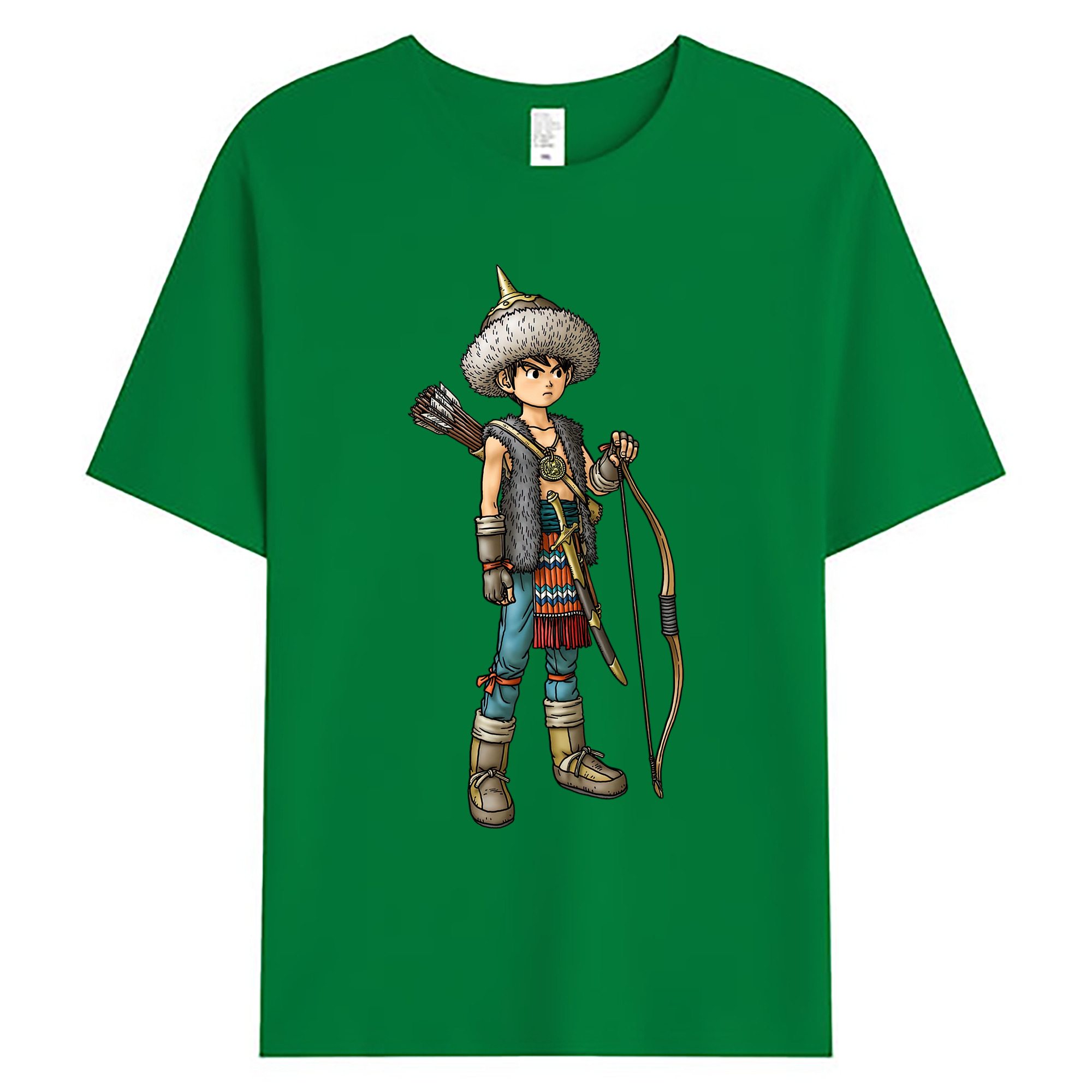 （画像用） ドラゴンクエスト Doragon Kuesuto Dragon Quest 綿100％ メンズ半袖Tシャツ｜肌触りやわらか＆通気性