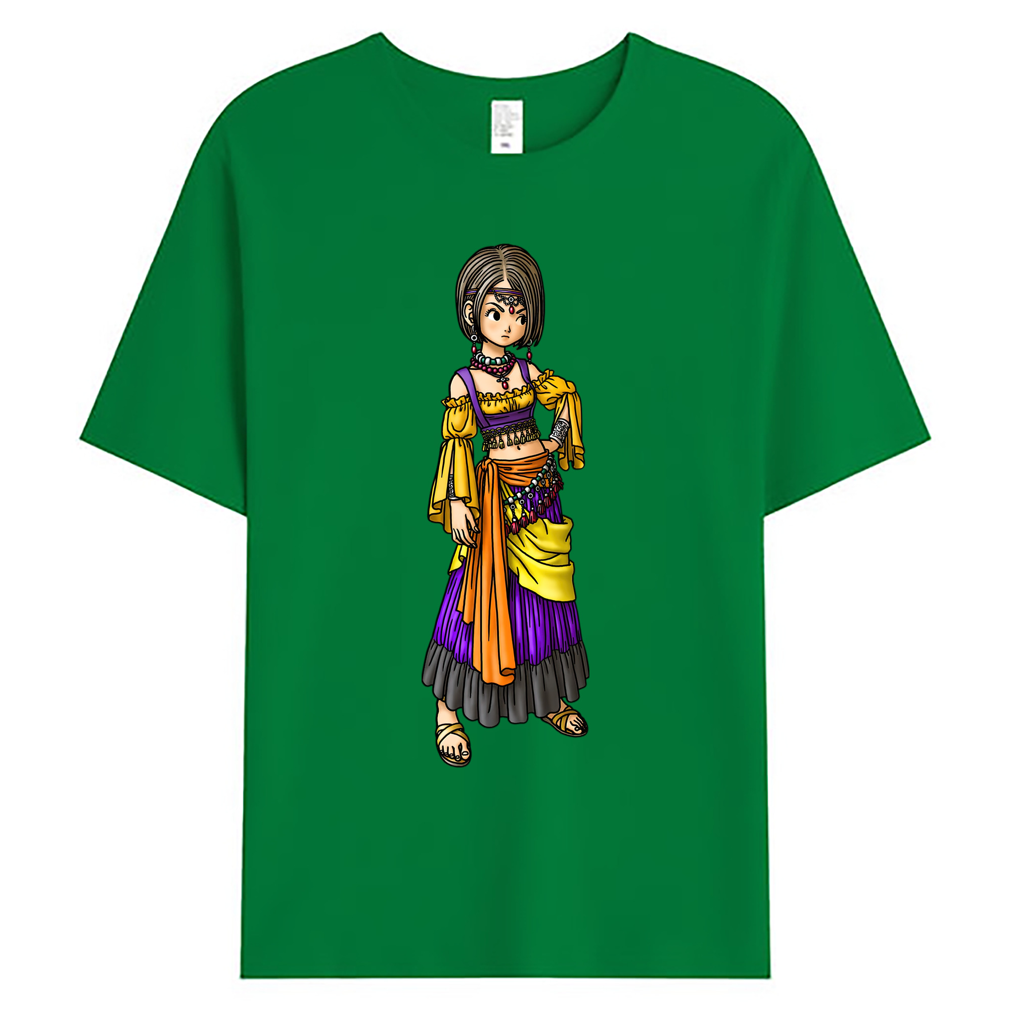 （画像用） ドラゴンクエスト Doragon Kuesuto Dragon Quest 綿100％ メンズ半袖Tシャツ｜肌触りやわらか＆通気性