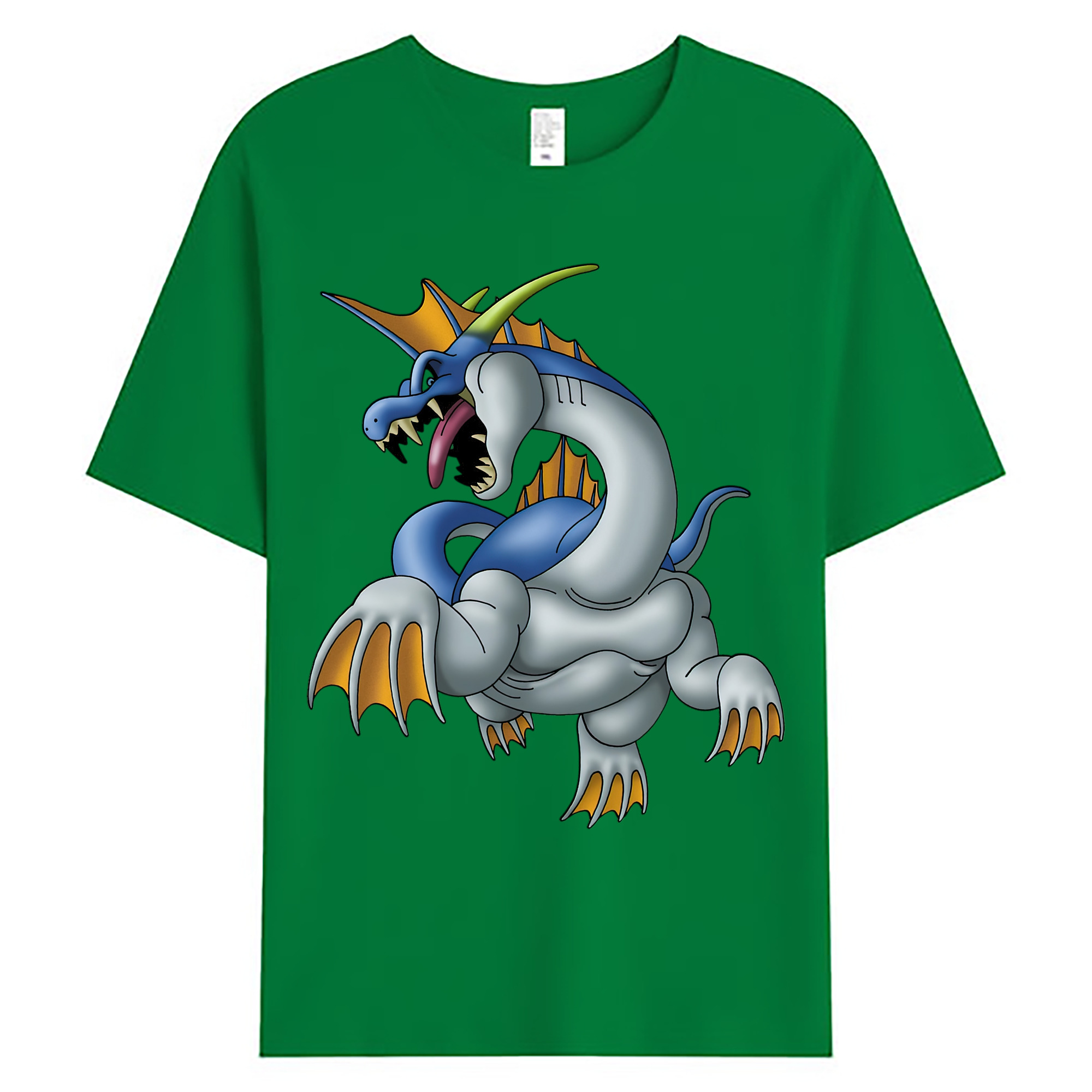 （画像用） ドラゴンクエスト Doragon Kuesuto Dragon Quest 綿100％ メンズ半袖Tシャツ｜肌触りやわらか＆通気性