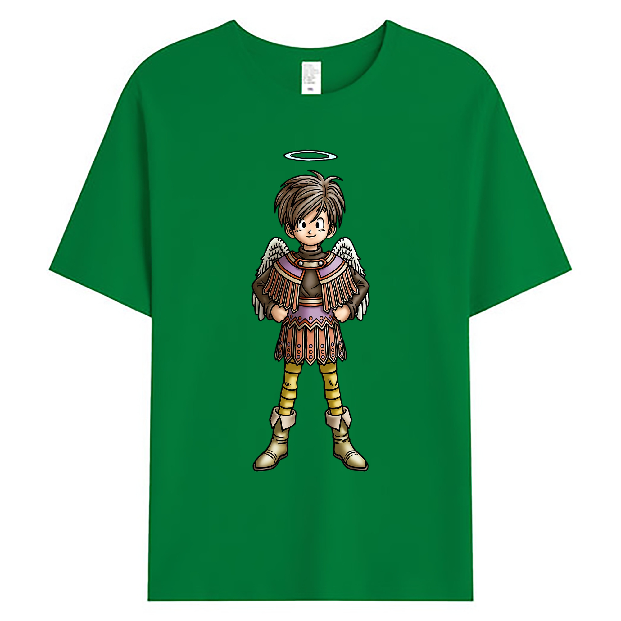 （画像用） ドラゴンクエスト Doragon Kuesuto Dragon Quest 綿100％ メンズ半袖Tシャツ｜肌触りやわらか＆通気性