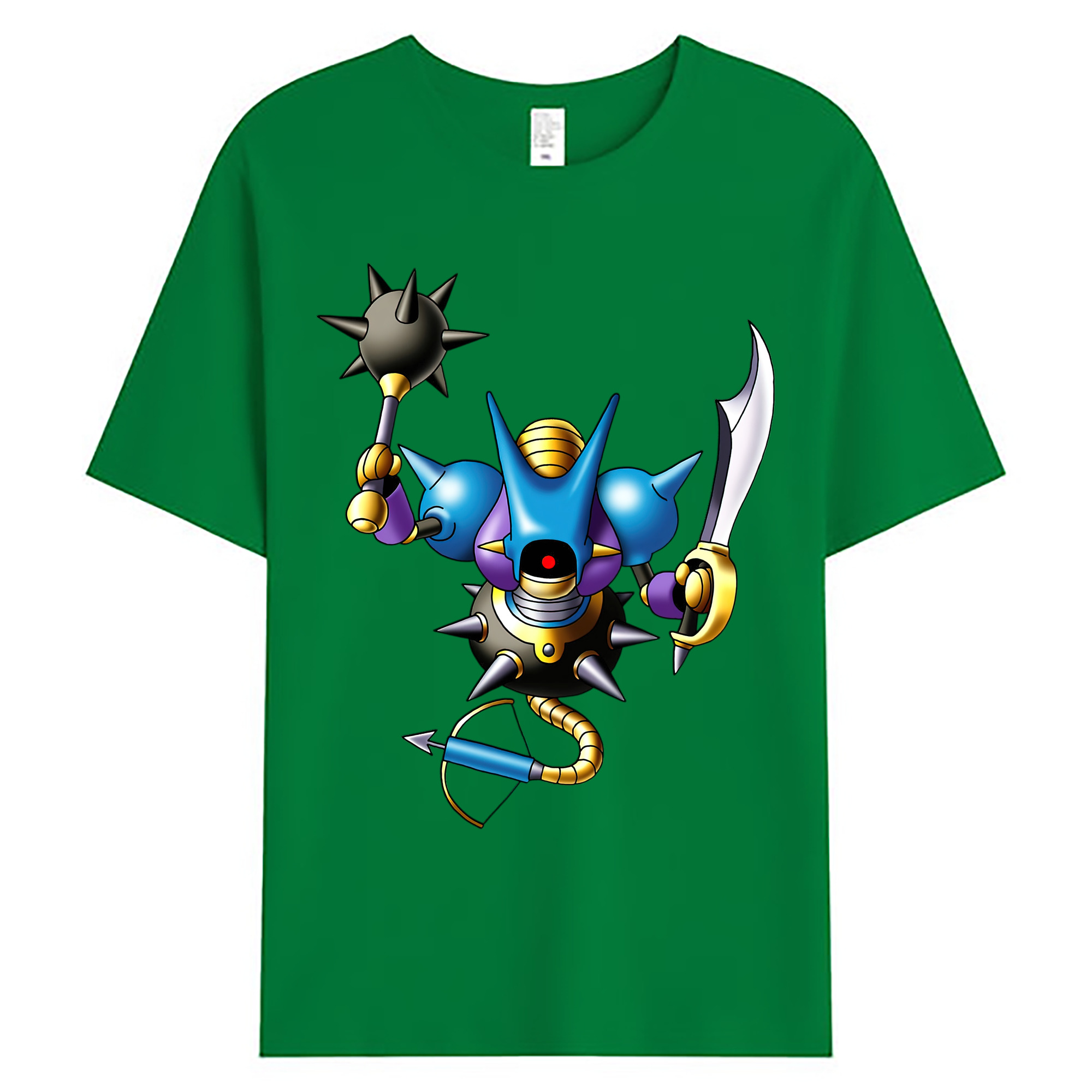 （画像用） ドラゴンクエスト Doragon Kuesuto Dragon Quest 綿100％ メンズ半袖Tシャツ｜肌触りやわらか＆通気性