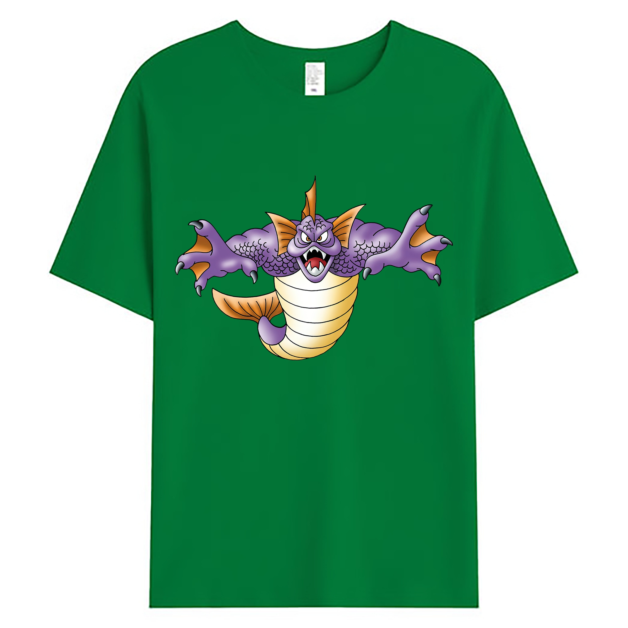 （画像用） ドラゴンクエスト Doragon Kuesuto Dragon Quest 綿100％ メンズ半袖Tシャツ｜肌触りやわらか＆通気性