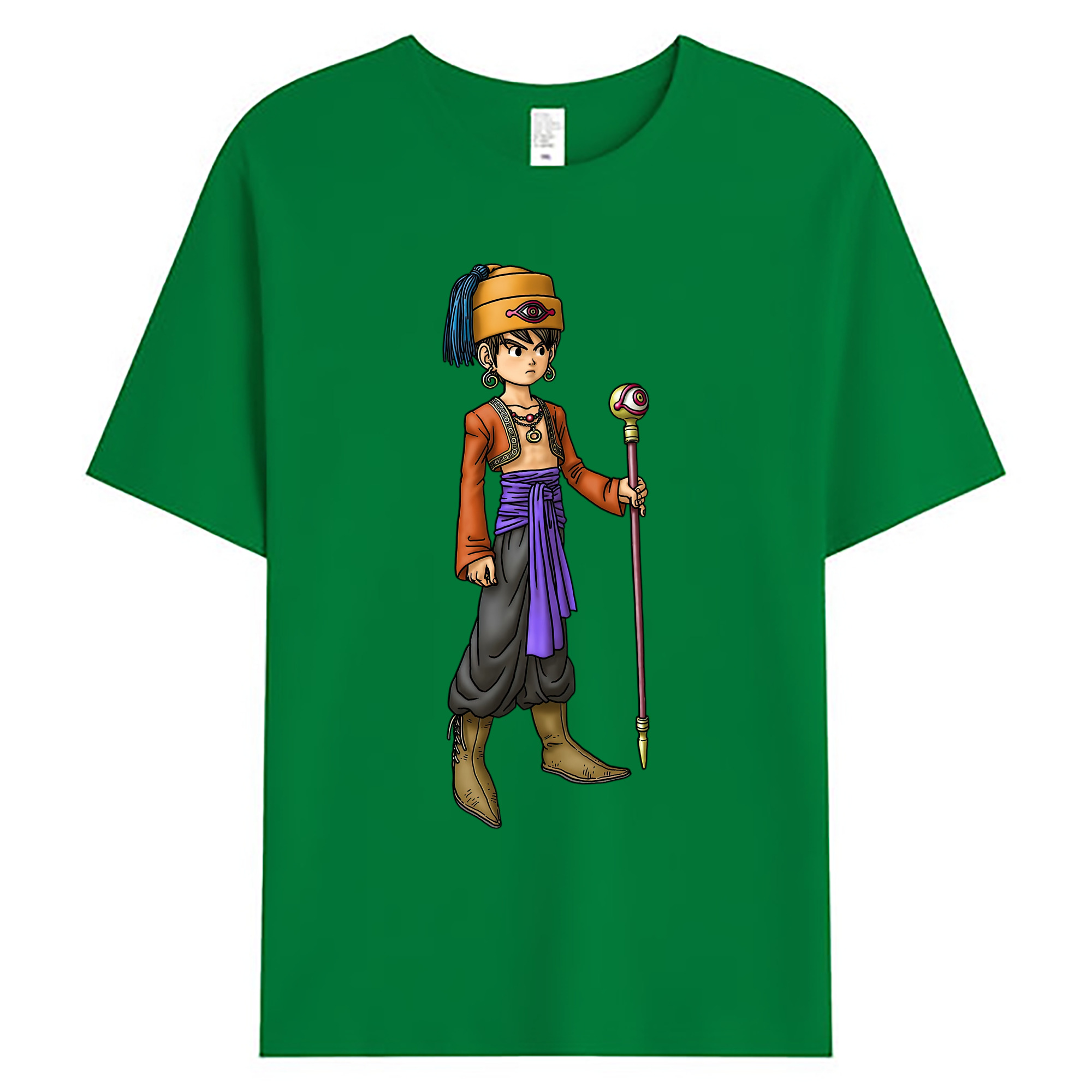 （画像用） ドラゴンクエスト Doragon Kuesuto Dragon Quest 綿100％ メンズ半袖Tシャツ｜肌触りやわらか＆通気性