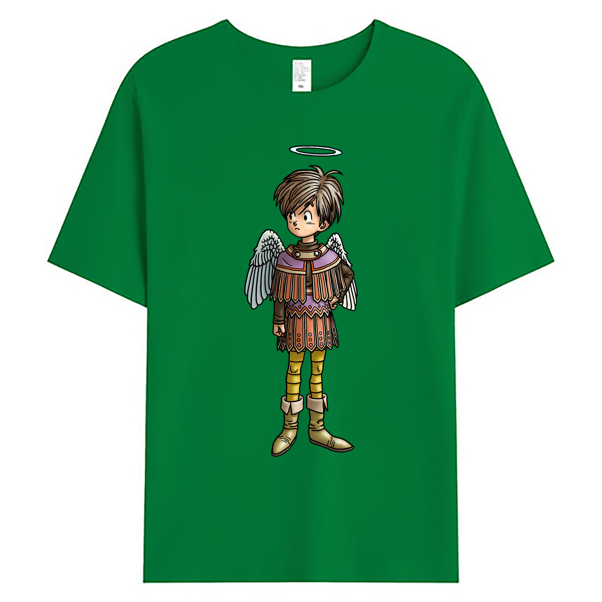 （画像用） ドラゴンクエスト Doragon Kuesuto Dragon Quest 綿100％ メンズ半袖Tシャツ｜肌触りやわらか＆通気性
