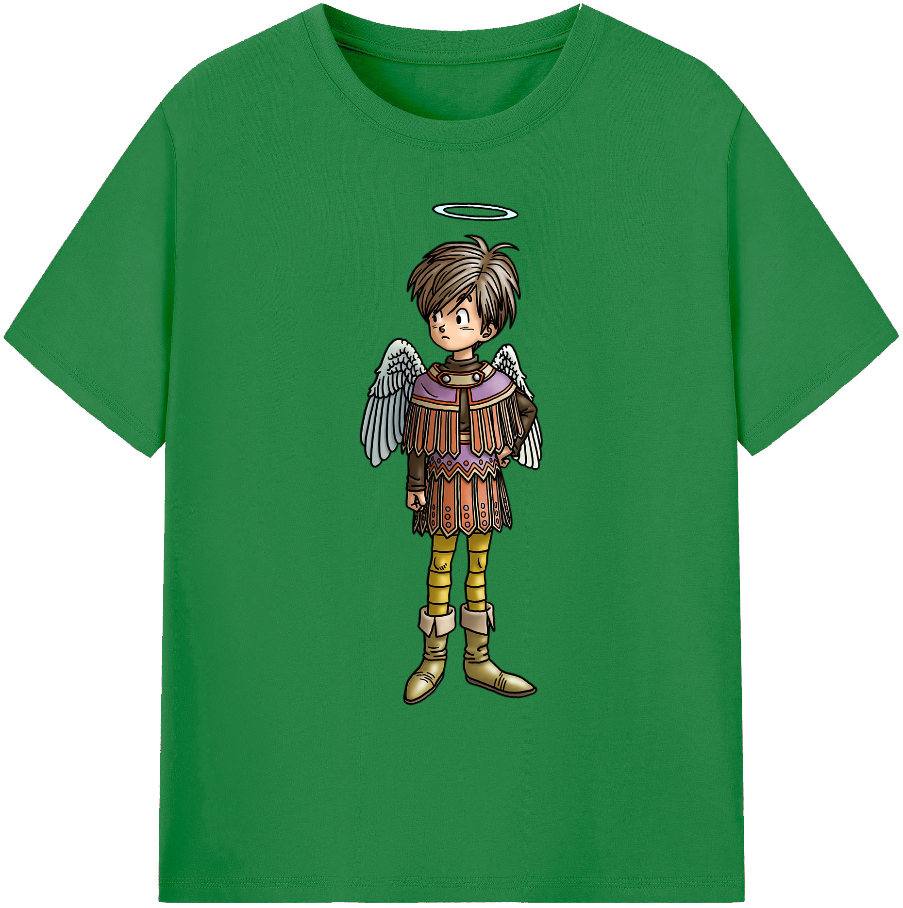 （画像用） ドラゴンクエスト Doragon Kuesuto Dragon Quest 綿100％ メンズ半袖Tシャツ｜肌触りやわらか＆通気性