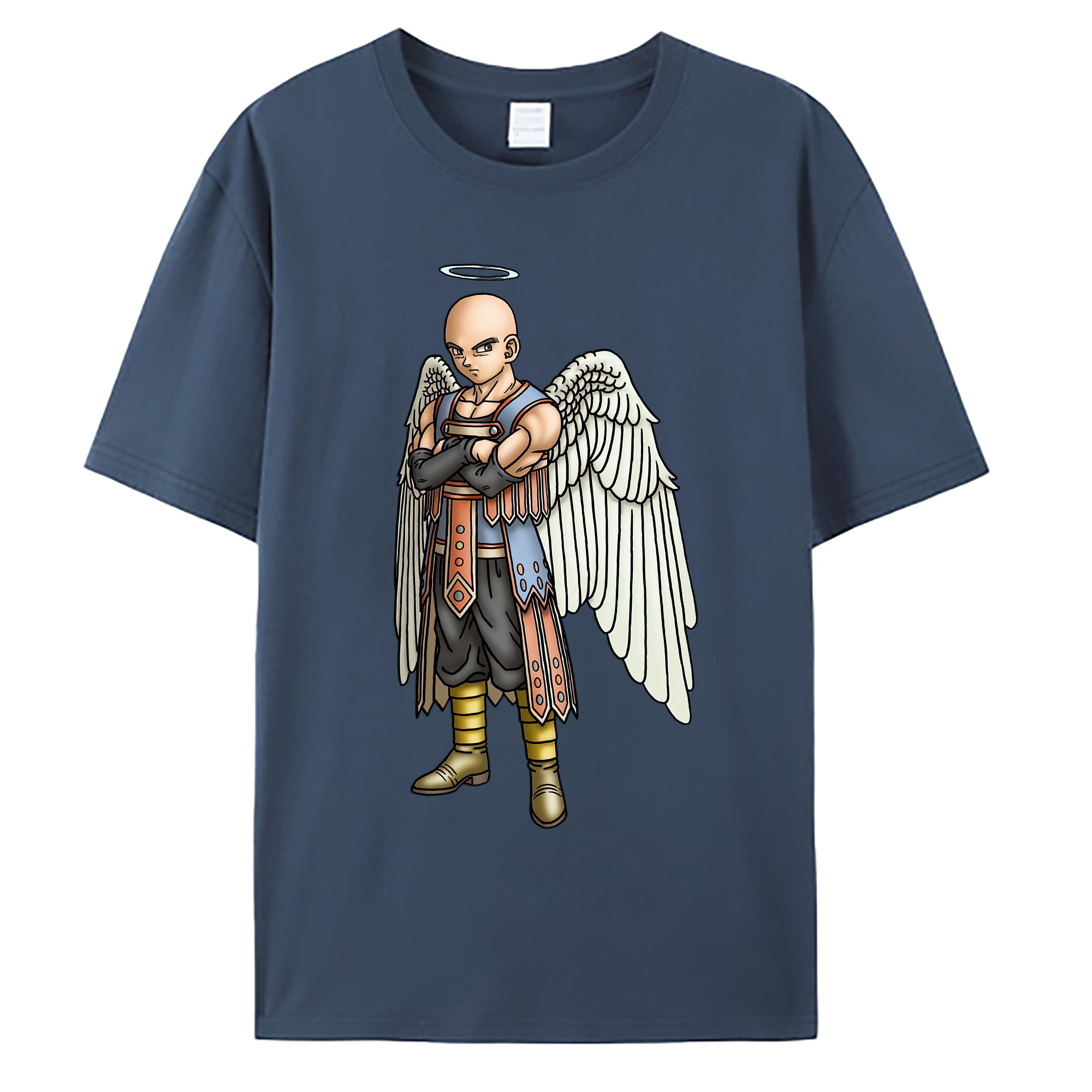 （画像用） ドラゴンクエスト Doragon Kuesuto Dragon Quest 綿100％ メンズ半袖Tシャツ｜肌触りやわらか＆通気性