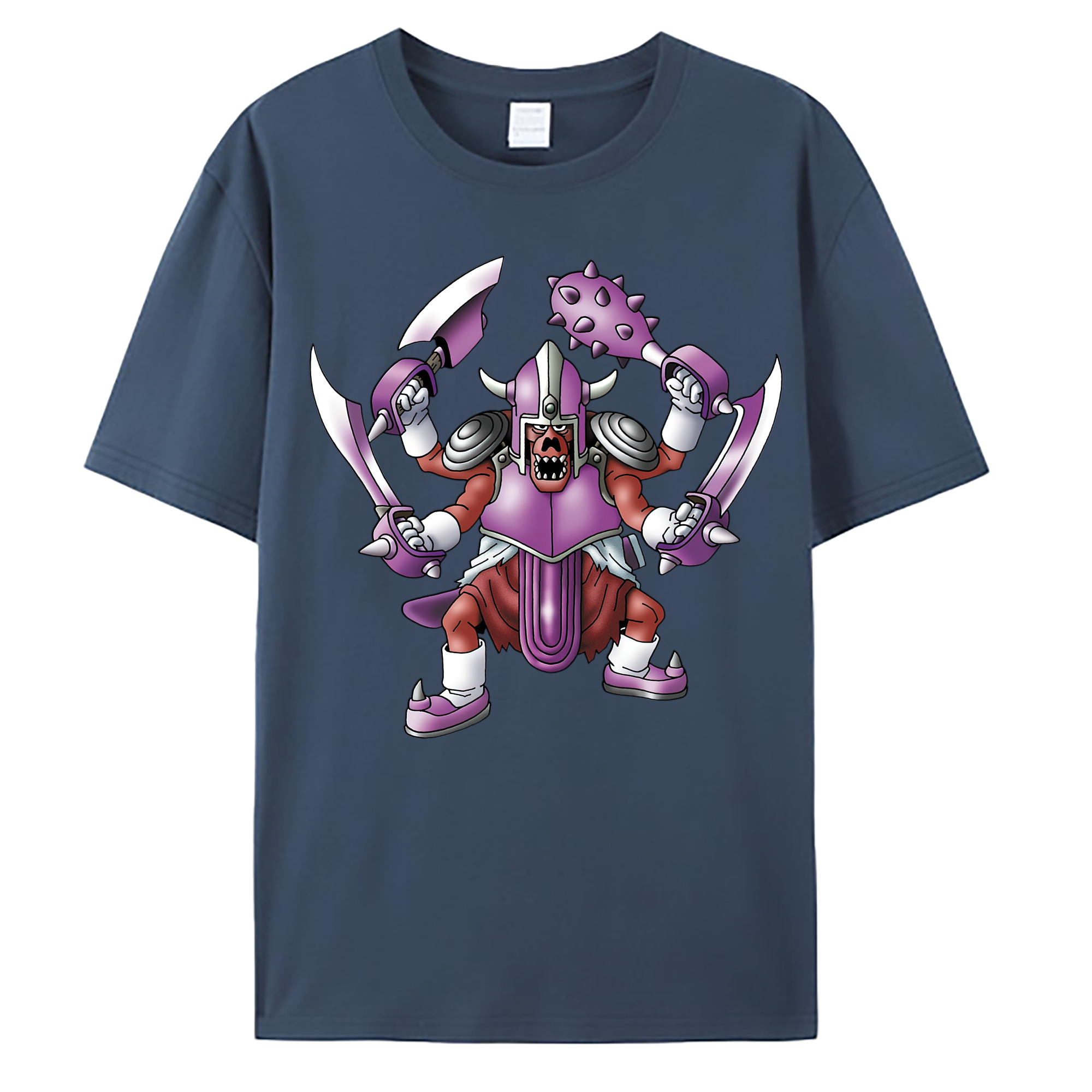 （画像用） ドラゴンクエスト Doragon Kuesuto Dragon Quest 綿100％ メンズ半袖Tシャツ｜肌触りやわらか＆通気性