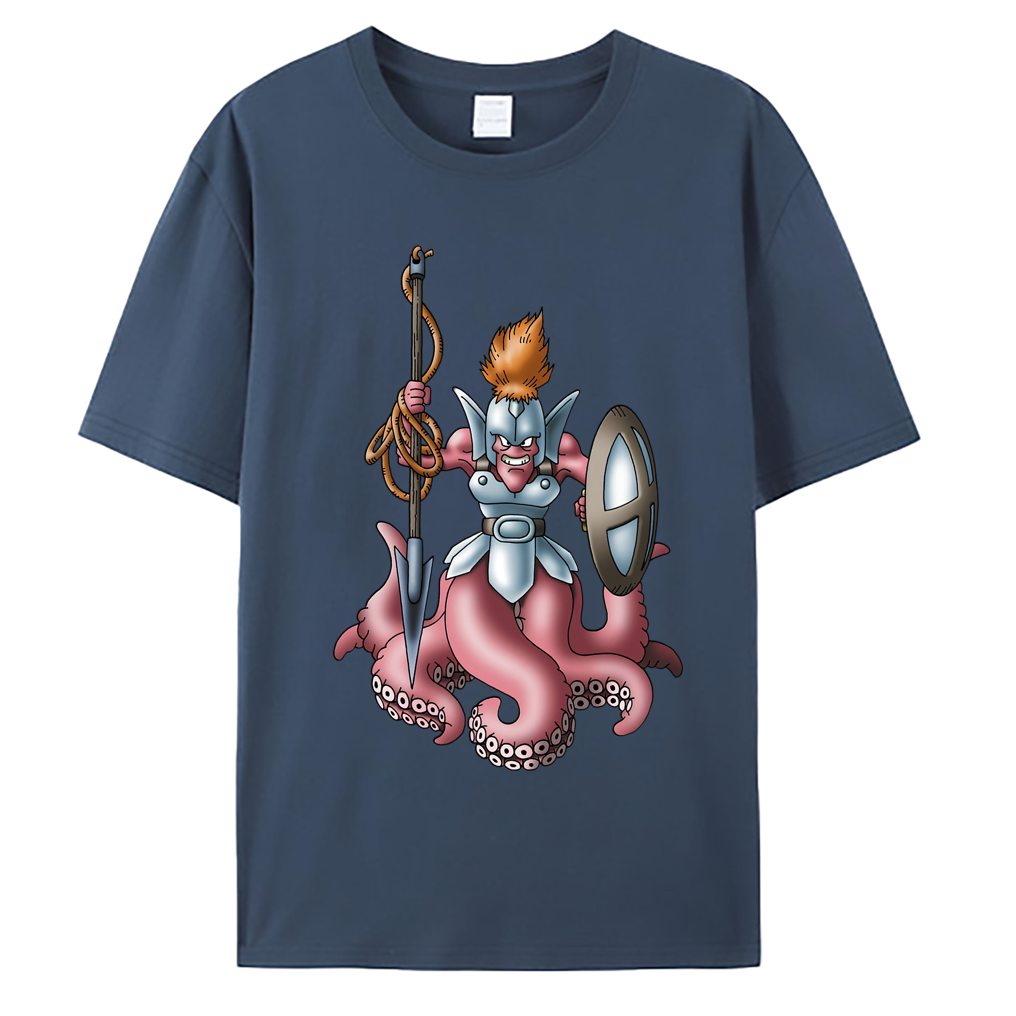 （画像用） ドラゴンクエスト Doragon Kuesuto Dragon Quest 綿100％ メンズ半袖Tシャツ｜肌触りやわらか＆通気性