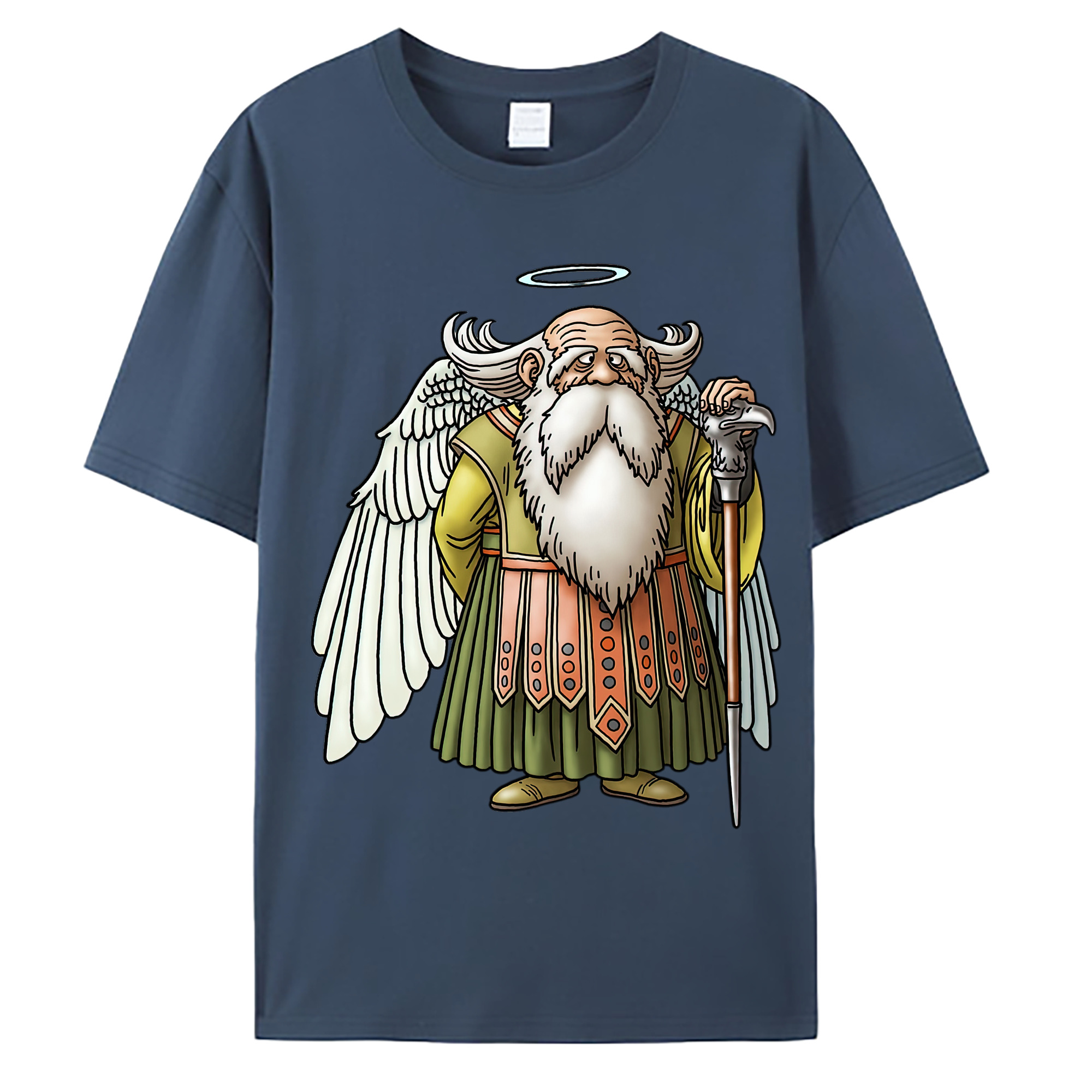 （画像用） ドラゴンクエスト Doragon Kuesuto Dragon Quest 綿100％ メンズ半袖Tシャツ｜肌触りやわらか＆通気性