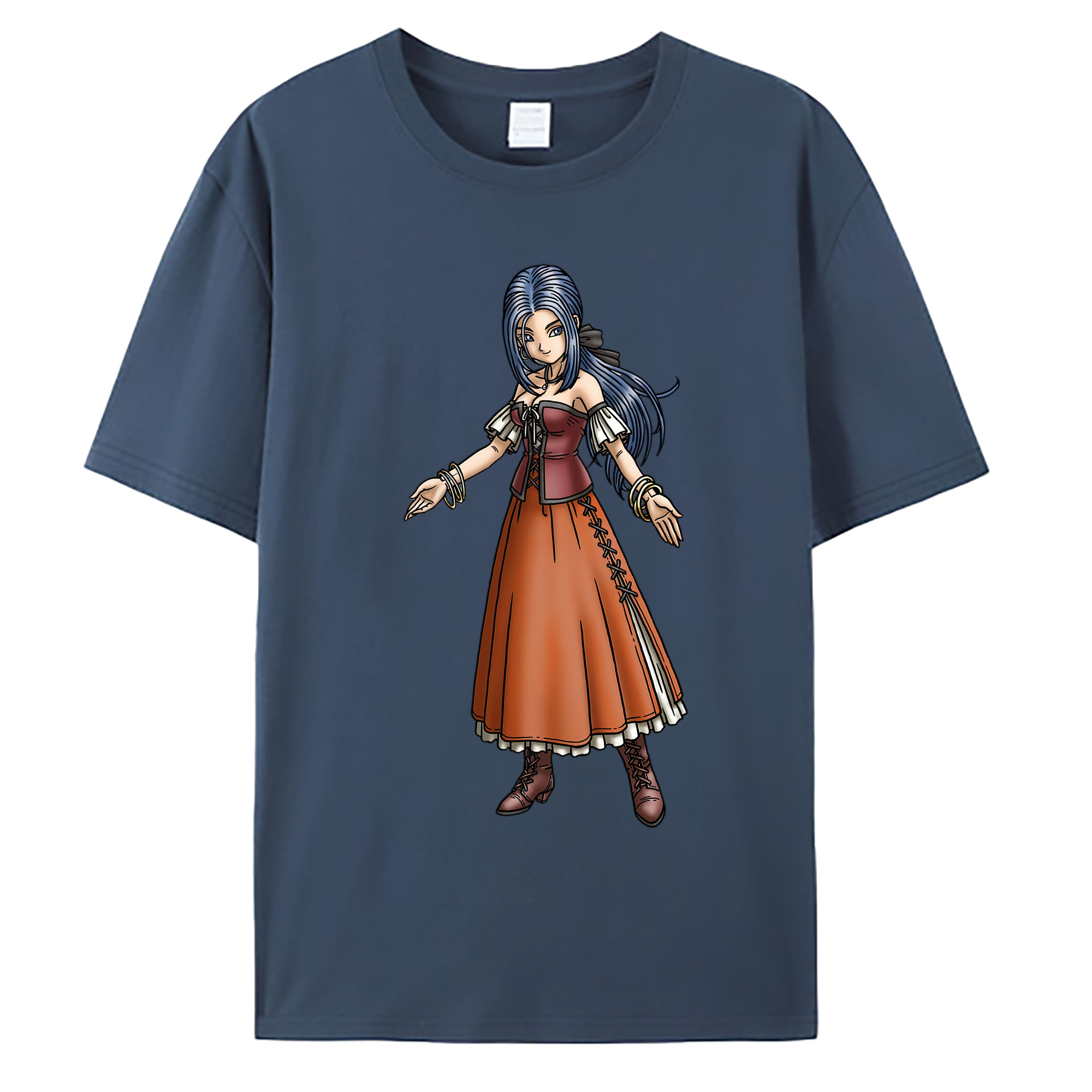 （画像用） ドラゴンクエスト Doragon Kuesuto Dragon Quest 綿100％ メンズ半袖Tシャツ｜肌触りやわらか＆通気性