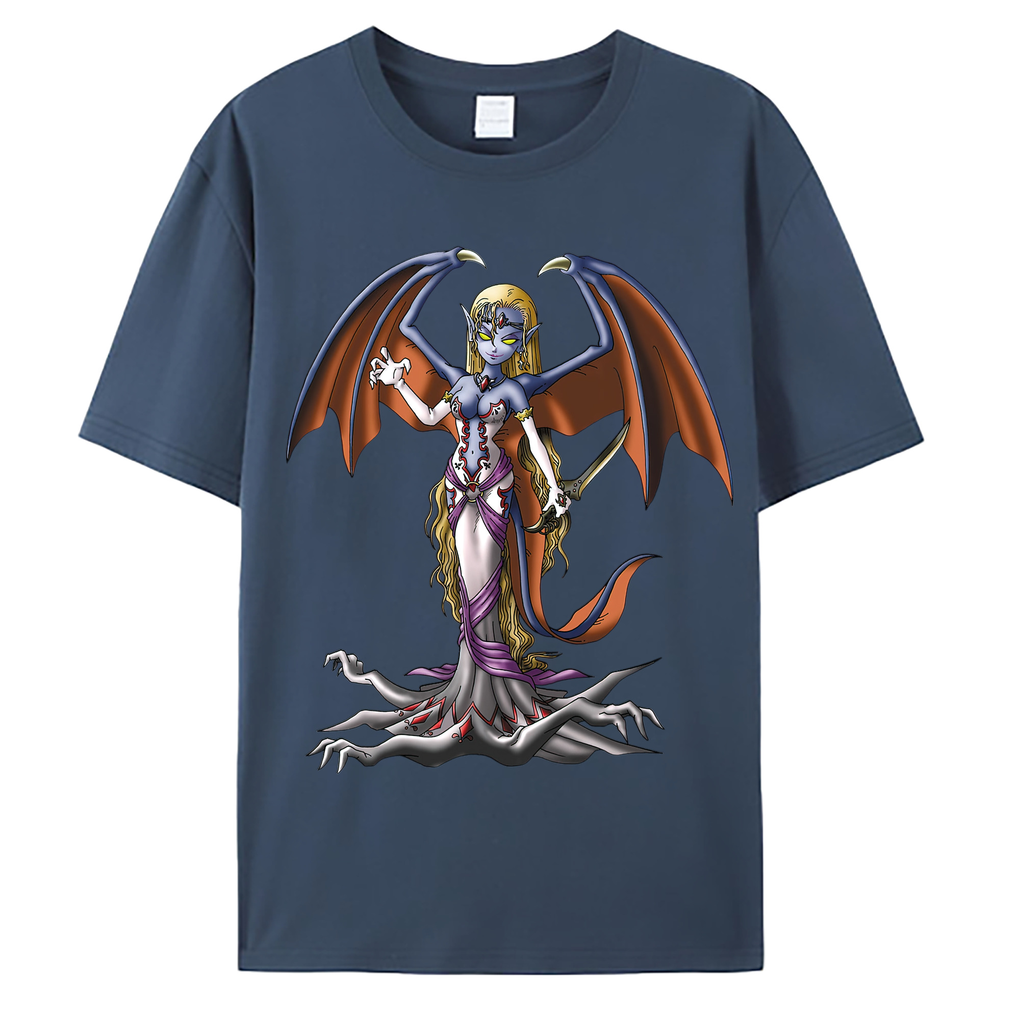 （画像用） ドラゴンクエスト Doragon Kuesuto Dragon Quest 綿100％ メンズ半袖Tシャツ｜肌触りやわらか＆通気性
