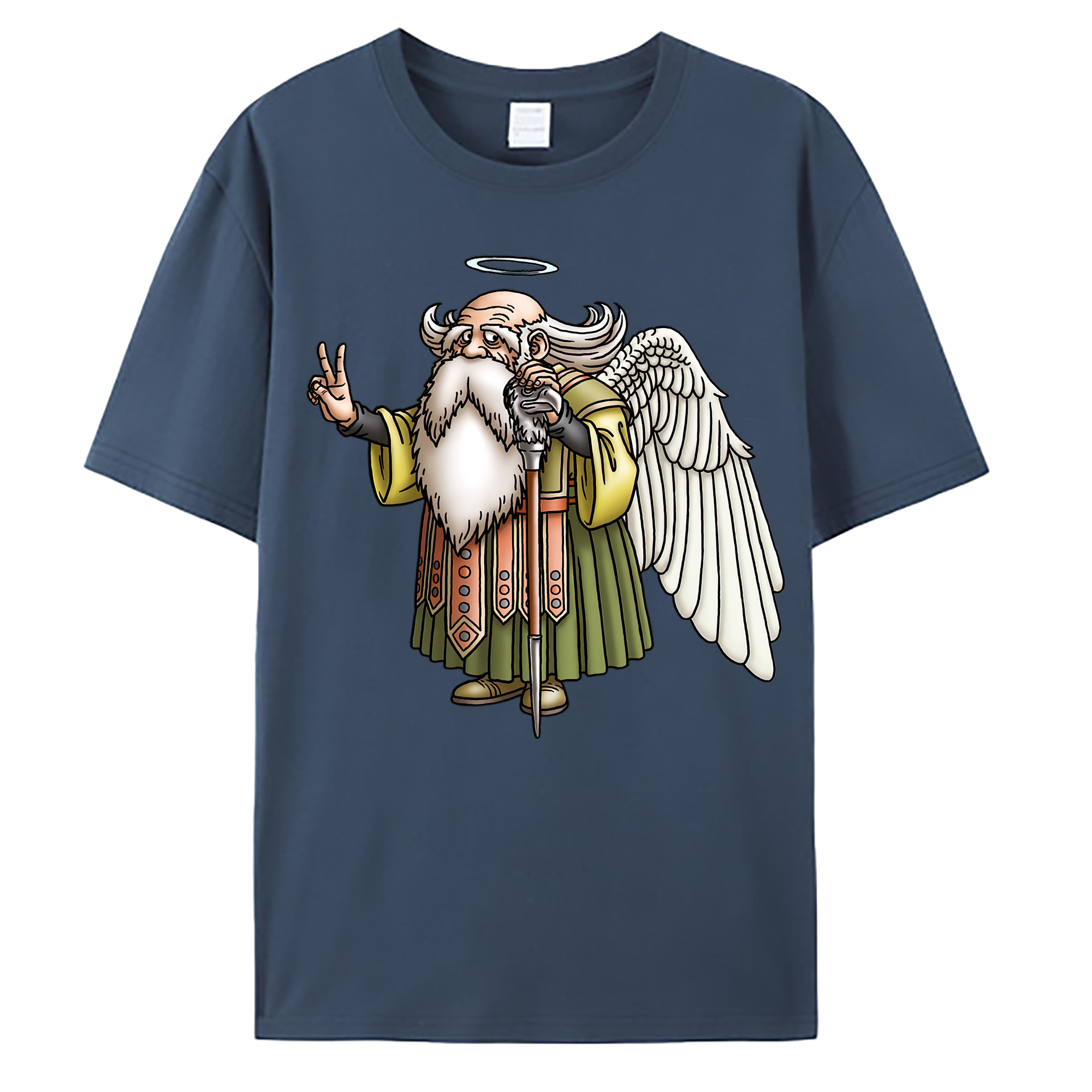 （画像用） ドラゴンクエスト Doragon Kuesuto Dragon Quest 綿100％ メンズ半袖Tシャツ｜肌触りやわらか＆通気性