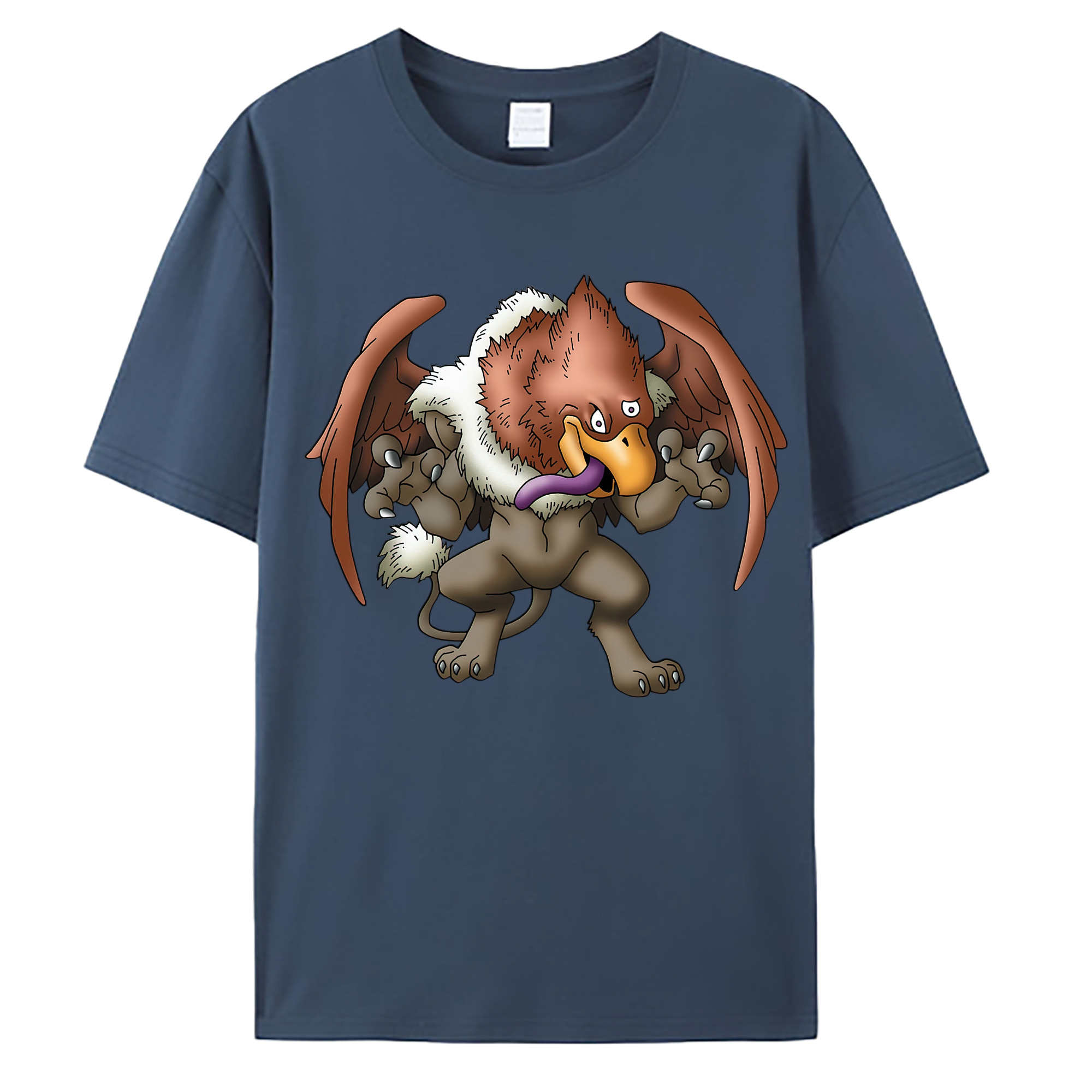 （画像用） ドラゴンクエスト Doragon Kuesuto Dragon Quest 綿100％ メンズ半袖Tシャツ｜肌触りやわらか＆通気性