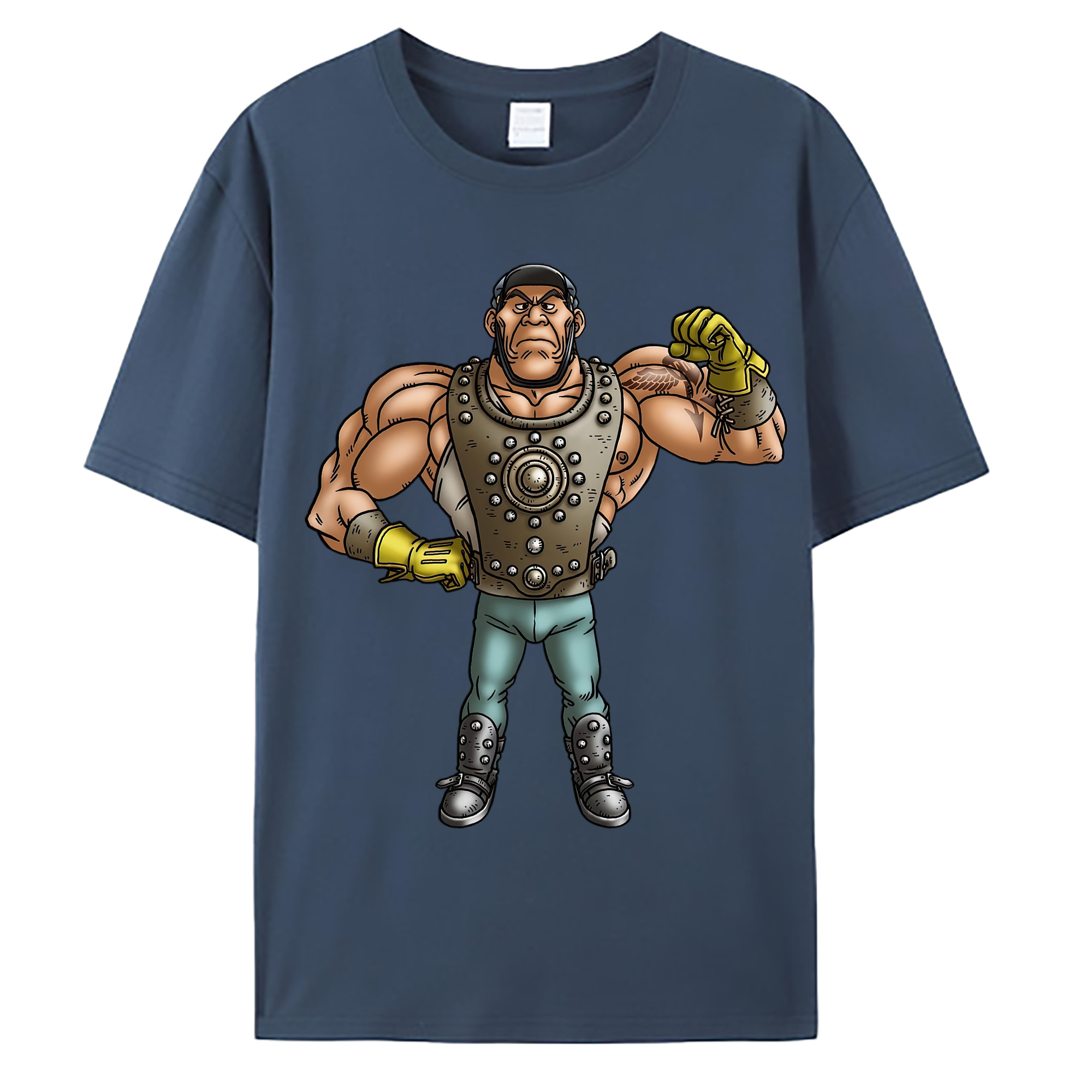（画像用） ドラゴンクエスト Doragon Kuesuto Dragon Quest 綿100％ メンズ半袖Tシャツ｜肌触りやわらか＆通気性
