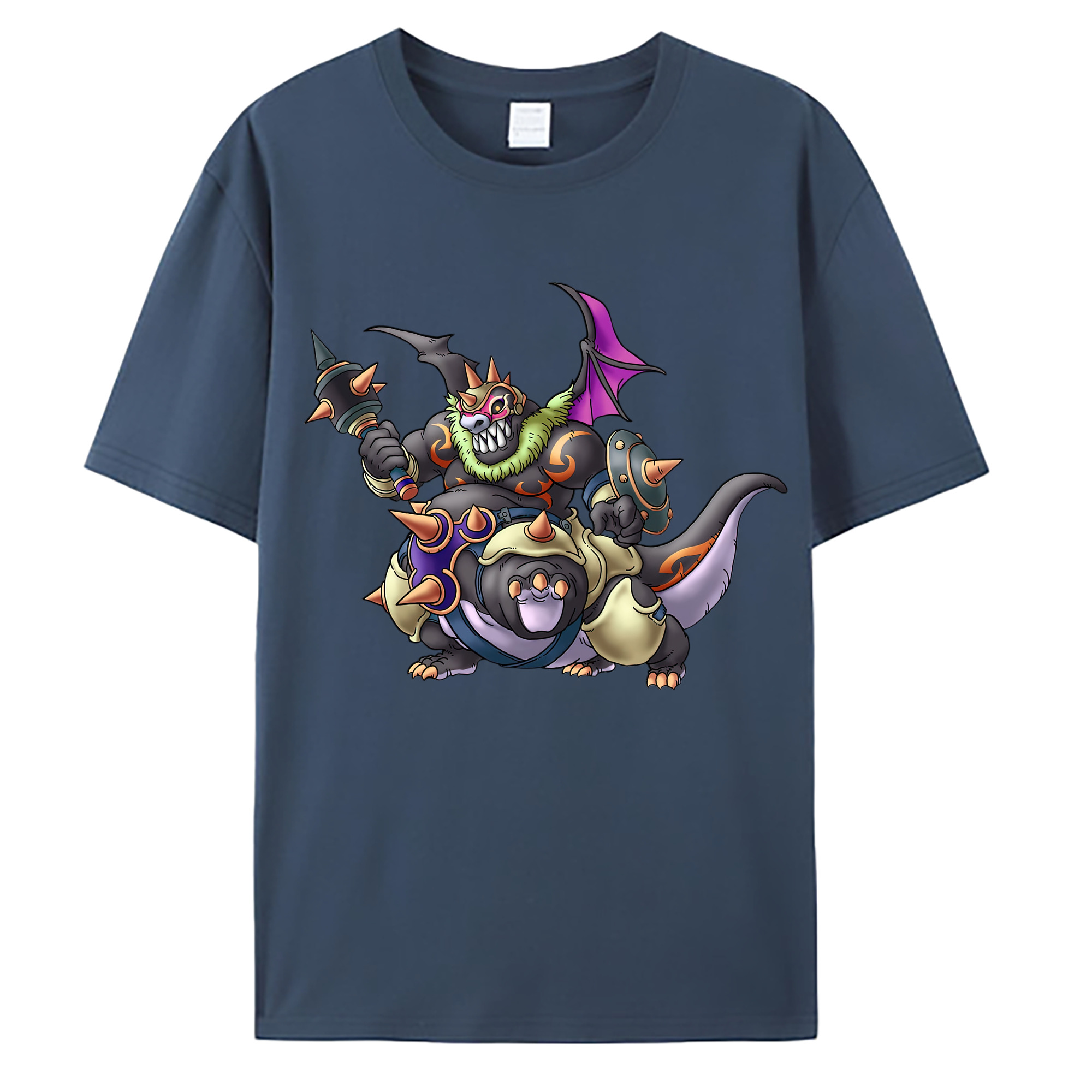 （画像用） ドラゴンクエスト Doragon Kuesuto Dragon Quest 綿100％ メンズ半袖Tシャツ｜肌触りやわらか＆通気性