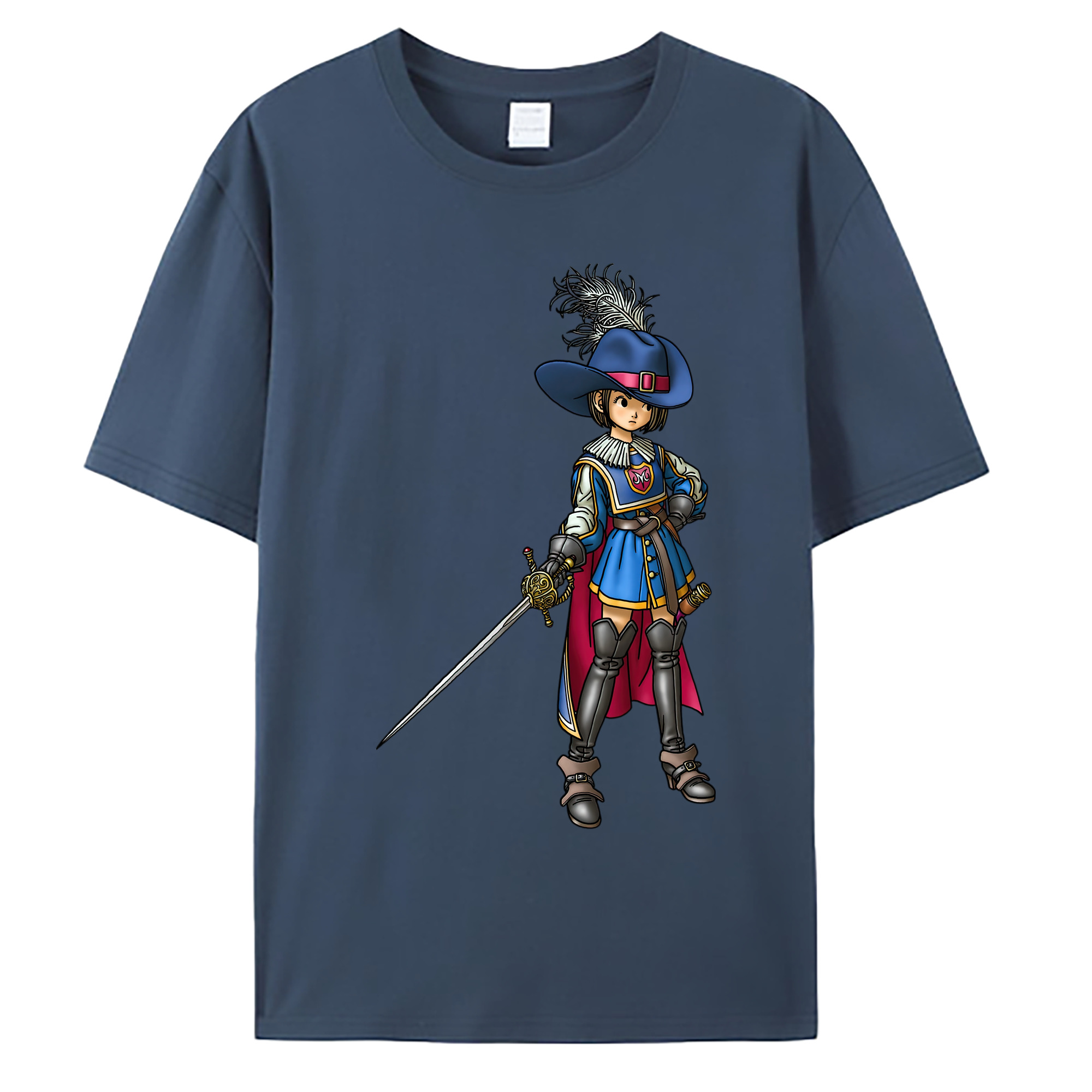 （画像用） ドラゴンクエスト Doragon Kuesuto Dragon Quest 綿100％ メンズ半袖Tシャツ｜肌触りやわらか＆通気性