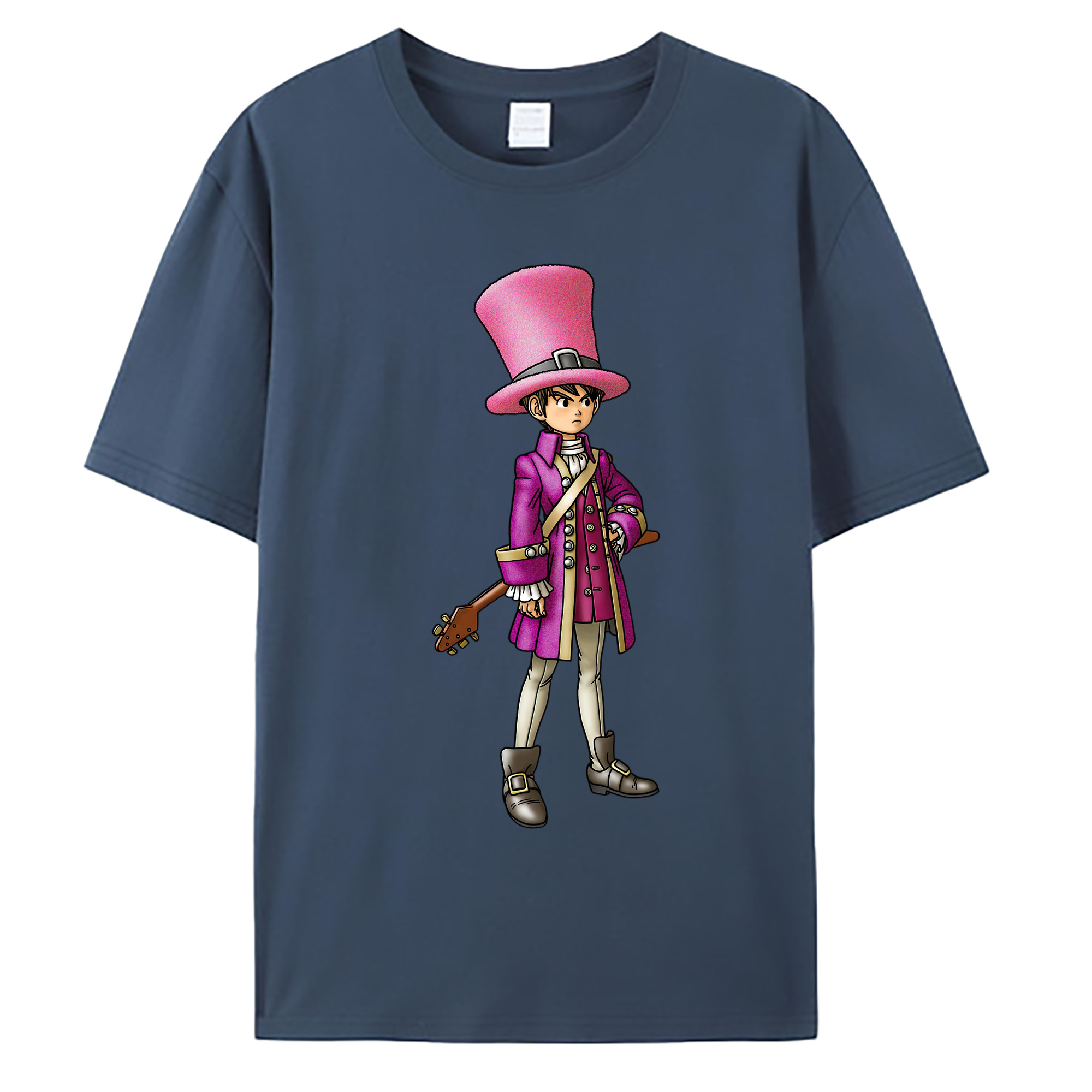 （画像用） ドラゴンクエスト Doragon Kuesuto Dragon Quest 綿100％ メンズ半袖Tシャツ｜肌触りやわらか＆通気性