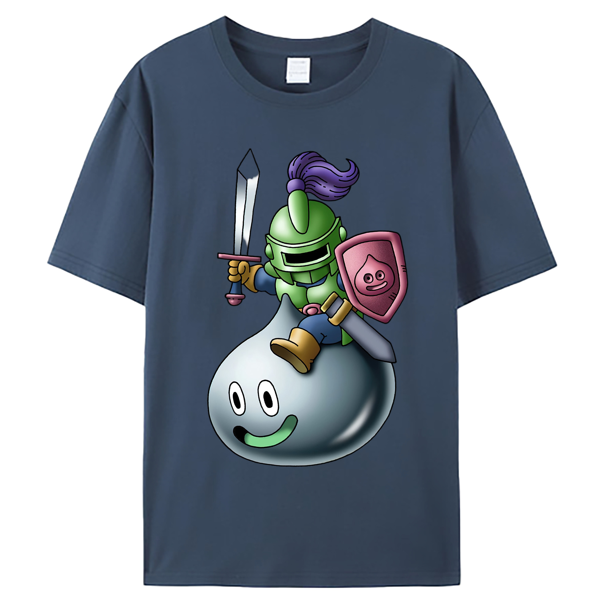 （画像用） ドラゴンクエスト Doragon Kuesuto Dragon Quest 綿100％ メンズ半袖Tシャツ｜肌触りやわらか＆通気性