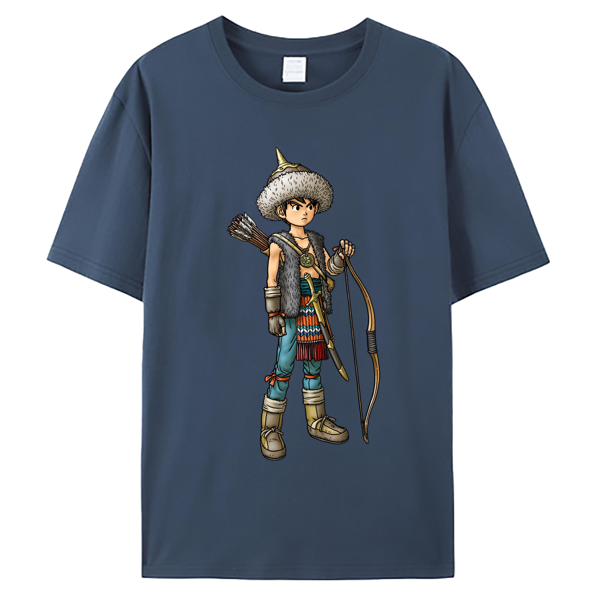 （画像用） ドラゴンクエスト Doragon Kuesuto Dragon Quest 綿100％ メンズ半袖Tシャツ｜肌触りやわらか＆通気性