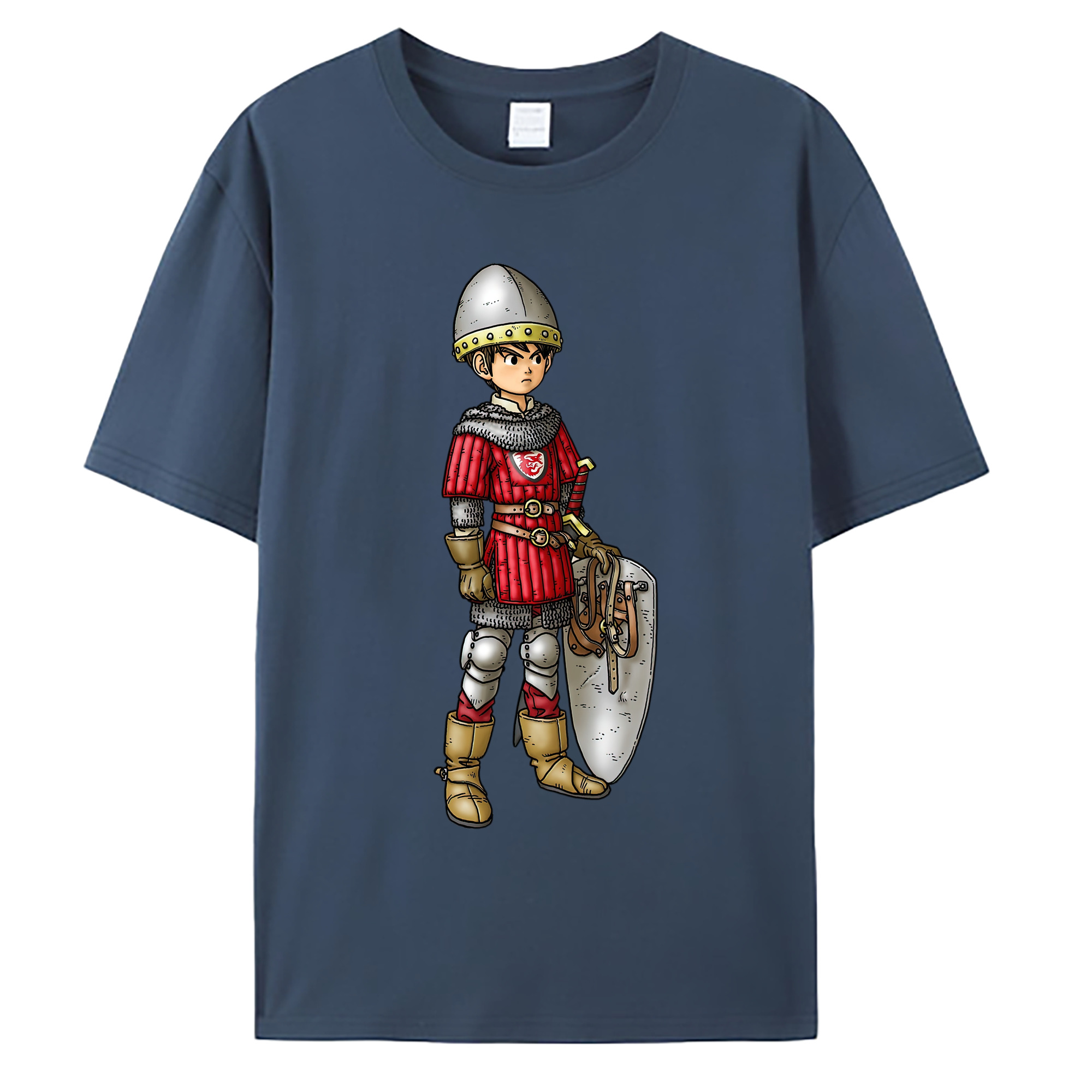 （画像用） ドラゴンクエスト Doragon Kuesuto Dragon Quest 綿100％ メンズ半袖Tシャツ｜肌触りやわらか＆通気性