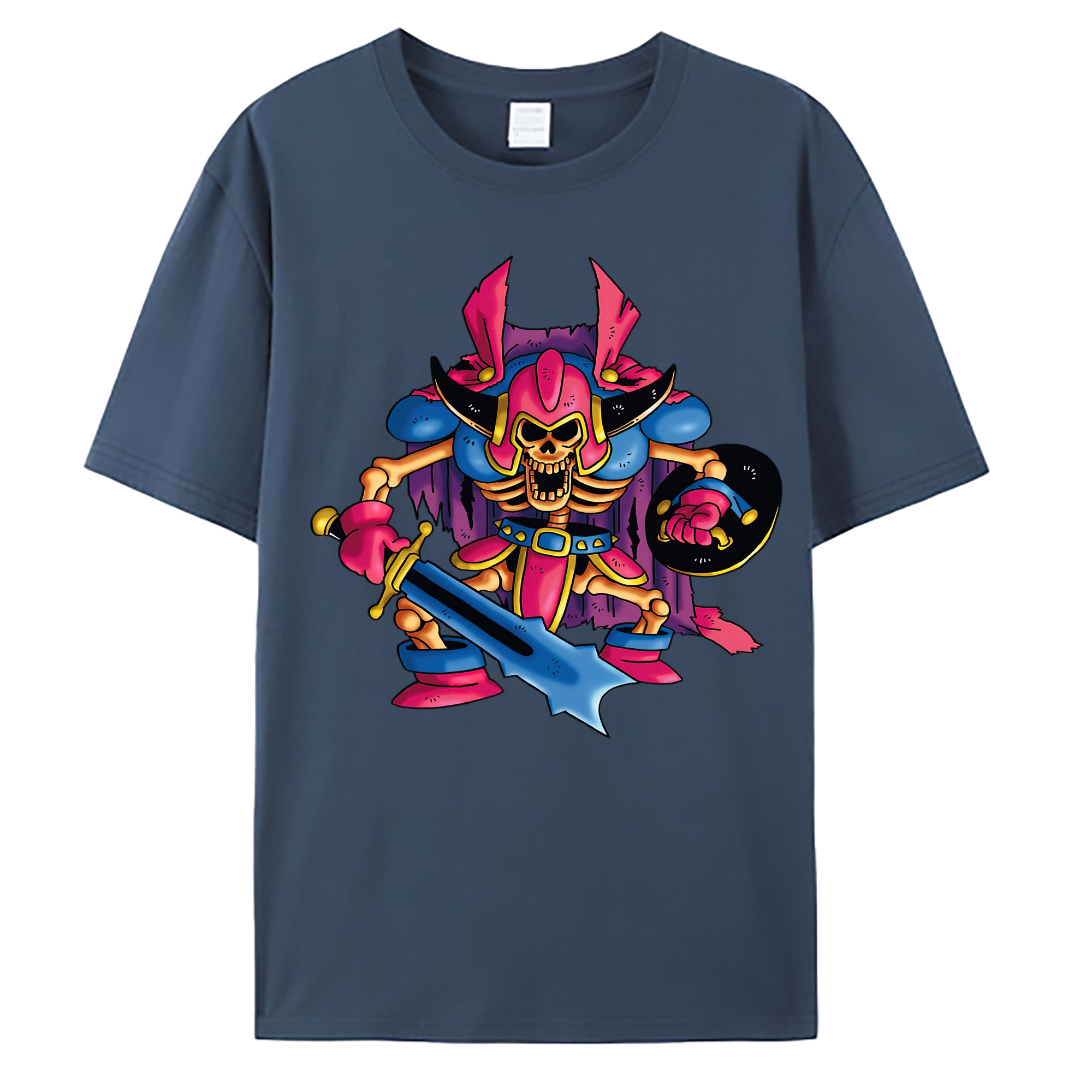 （画像用） ドラゴンクエスト Doragon Kuesuto Dragon Quest 綿100％ メンズ半袖Tシャツ｜肌触りやわらか＆通気性