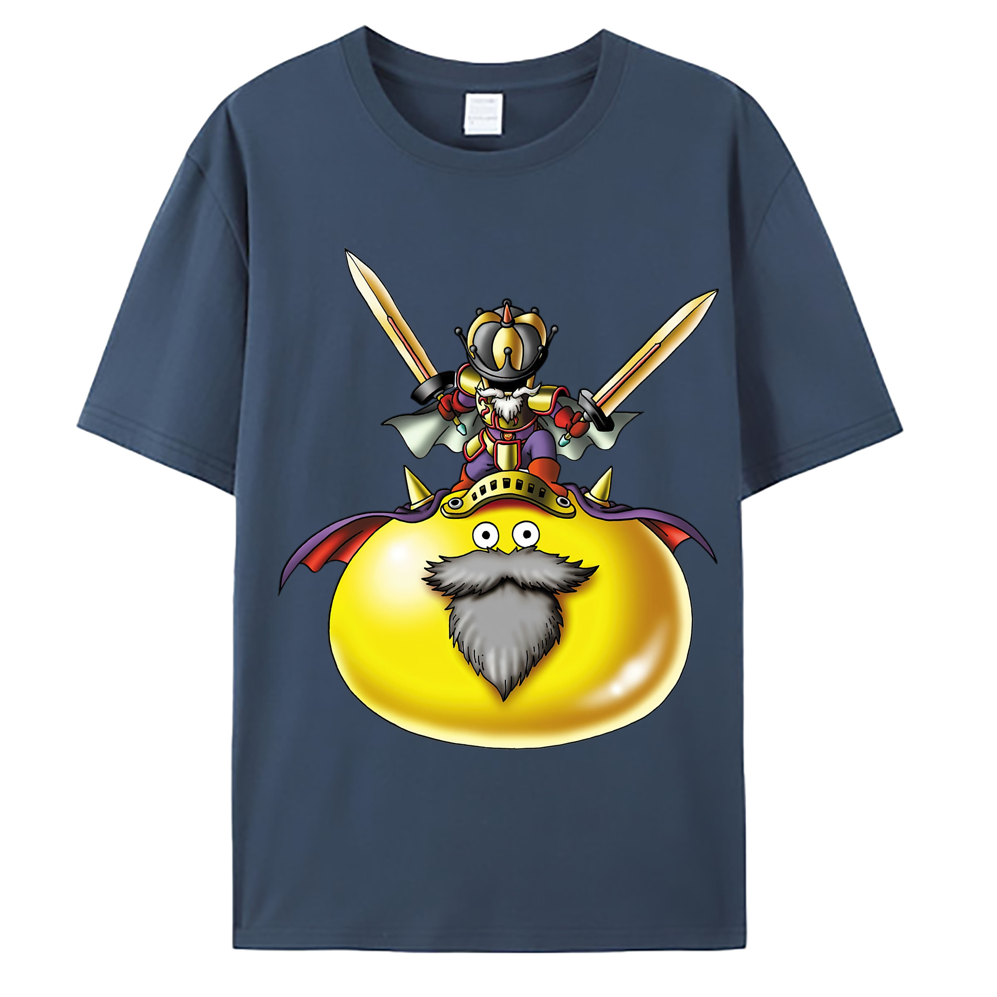 （画像用） ドラゴンクエスト Doragon Kuesuto Dragon Quest 綿100％ メンズ半袖Tシャツ｜肌触りやわらか＆通気性