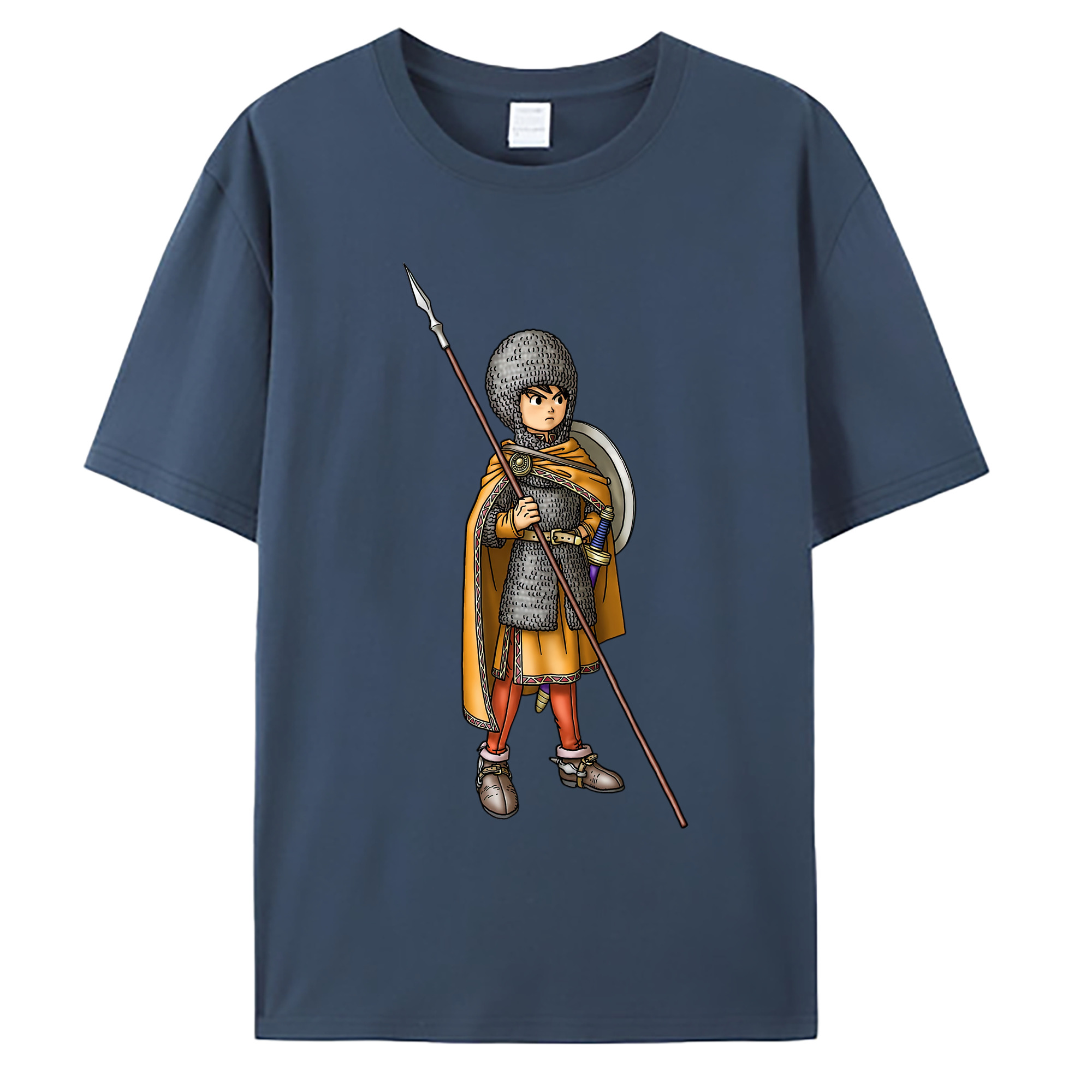 （画像用） ドラゴンクエスト Doragon Kuesuto Dragon Quest 綿100％ メンズ半袖Tシャツ｜肌触りやわらか＆通気性