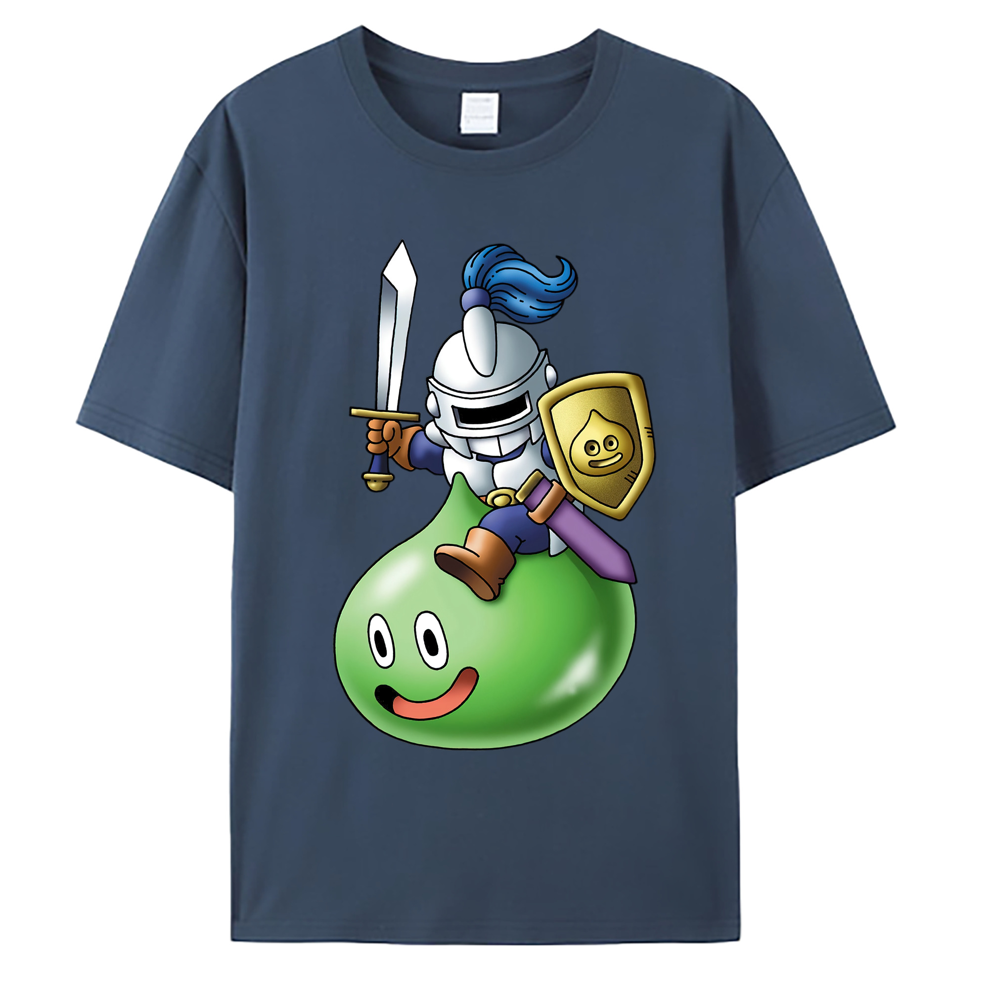 （画像用） ドラゴンクエスト Doragon Kuesuto Dragon Quest 綿100％ メンズ半袖Tシャツ｜肌触りやわらか＆通気性