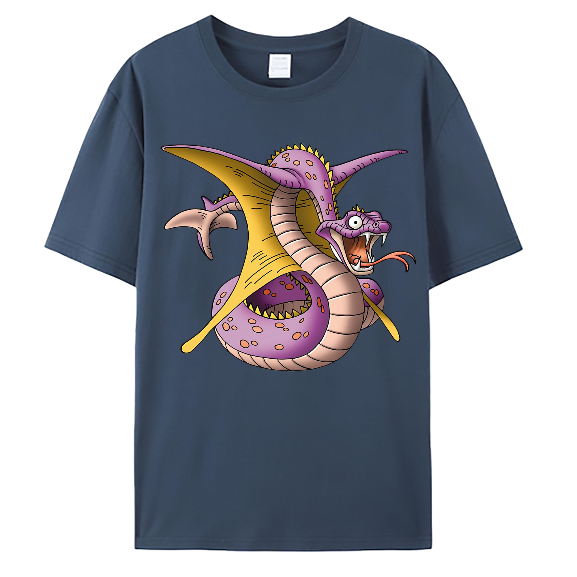 （画像用） ドラゴンクエスト Doragon Kuesuto Dragon Quest 綿100％ メンズ半袖Tシャツ｜肌触りやわらか＆通気性