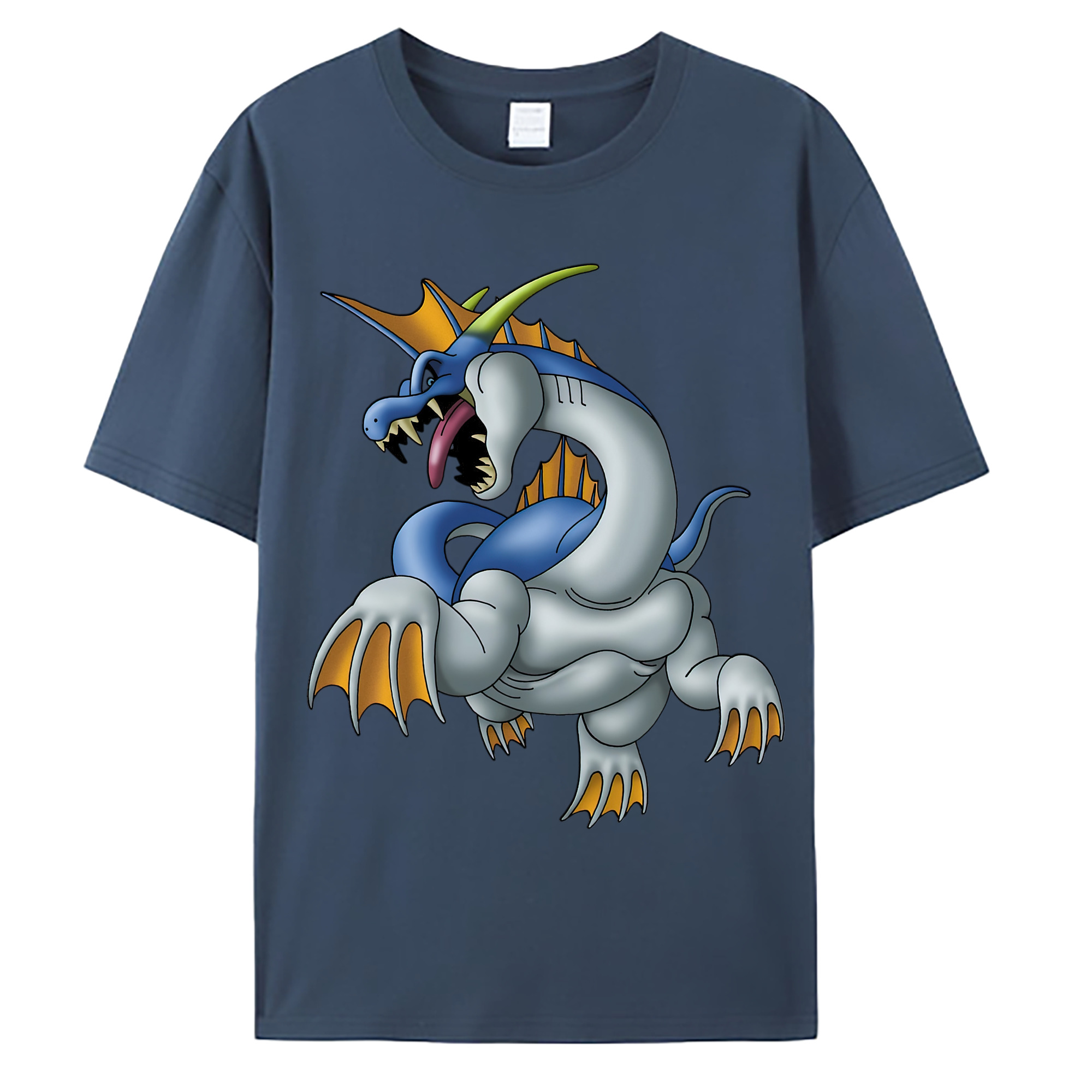 （画像用） ドラゴンクエスト Doragon Kuesuto Dragon Quest 綿100％ メンズ半袖Tシャツ｜肌触りやわらか＆通気性