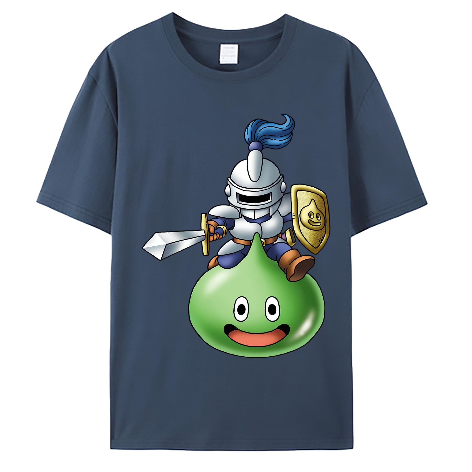 （画像用） ドラゴンクエスト Doragon Kuesuto Dragon Quest 綿100％ メンズ半袖Tシャツ｜肌触りやわらか＆通気性